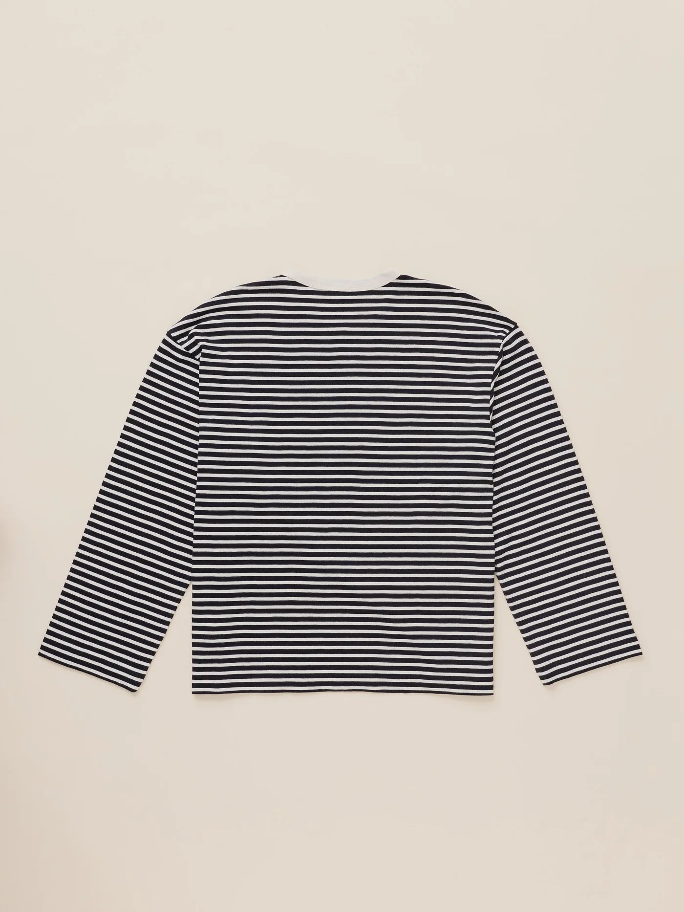 Sunwashed Long-Sleeve Retro Tee - Inkwell Stripe