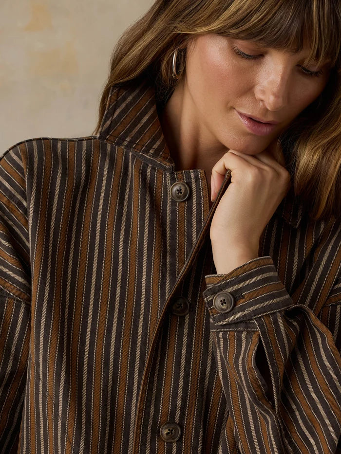 Twill Tide Chore Jacket - Maple Cove Stripe
