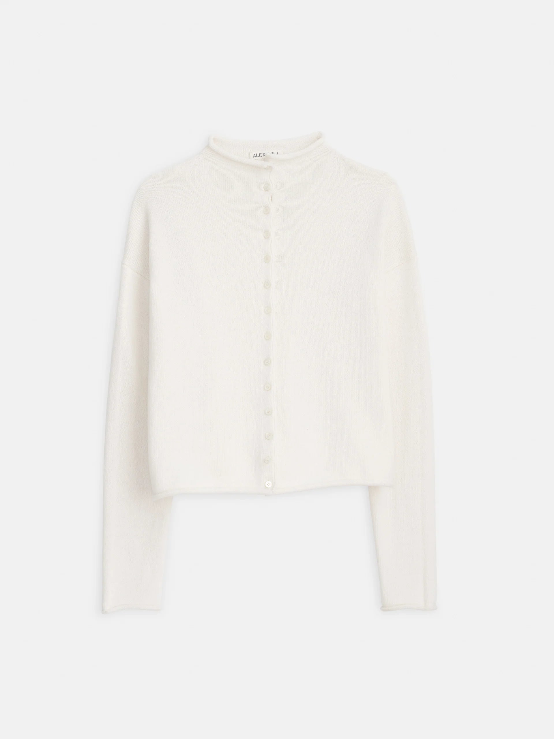 Taylor Cardigan in Cotton Cashmere - Ivory