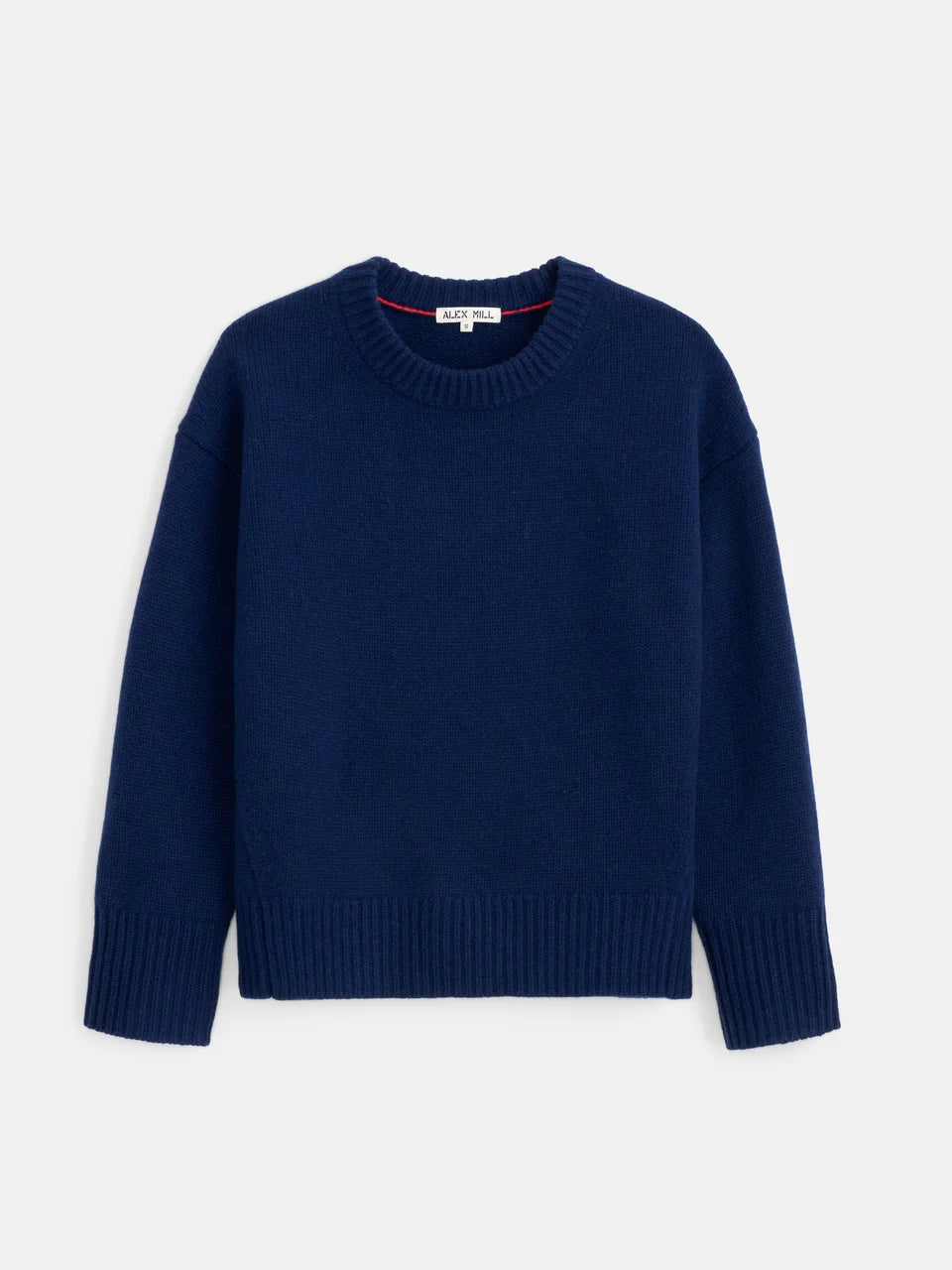 Nottinghill Sweater in Wool Cotton Blend - Bright Navy