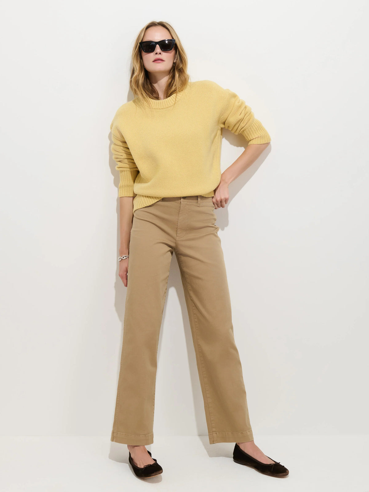Nottinghill Sweater in Wool - Daisy Yellow