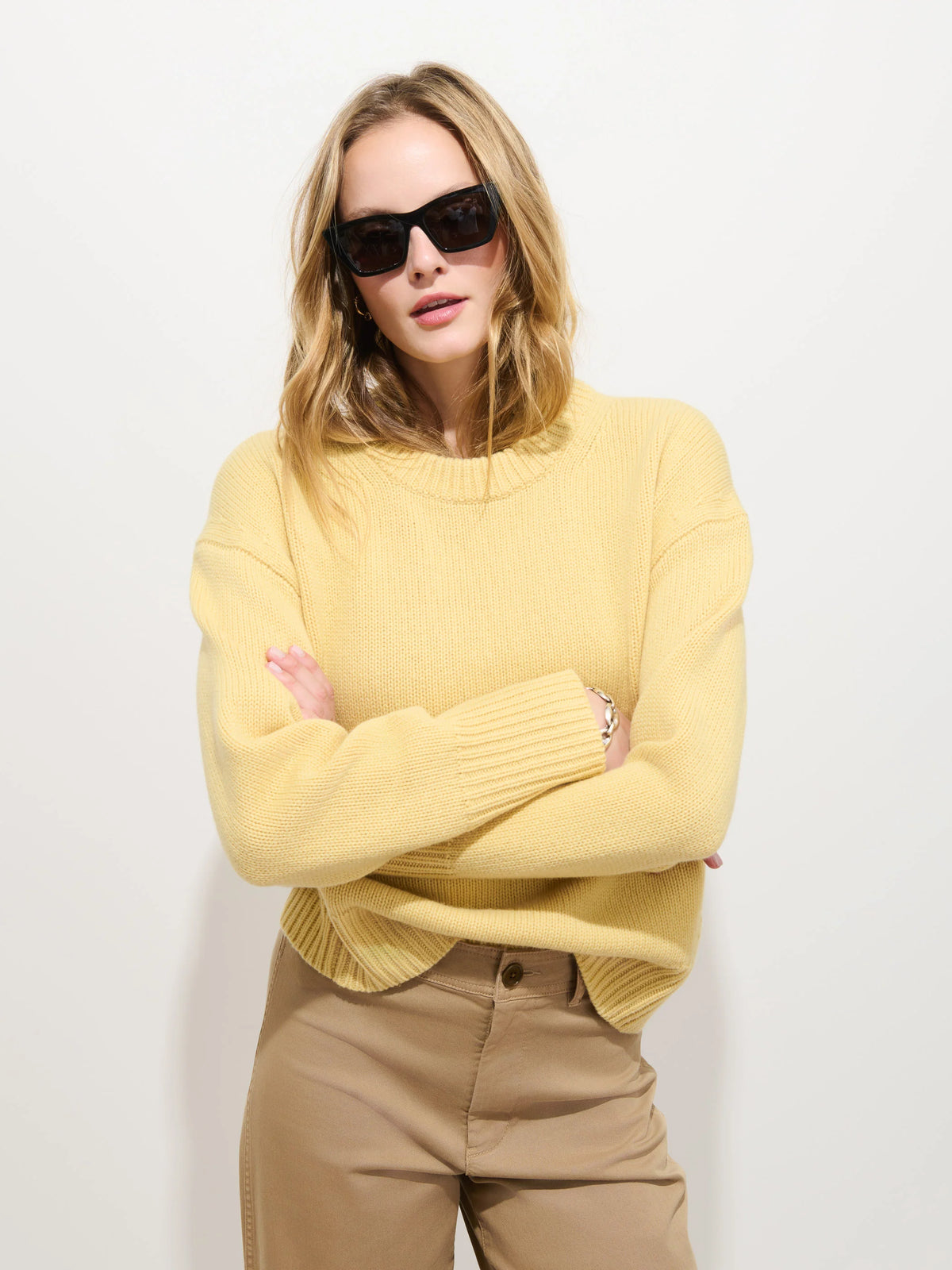 Nottinghill Sweater in Wool - Daisy Yellow