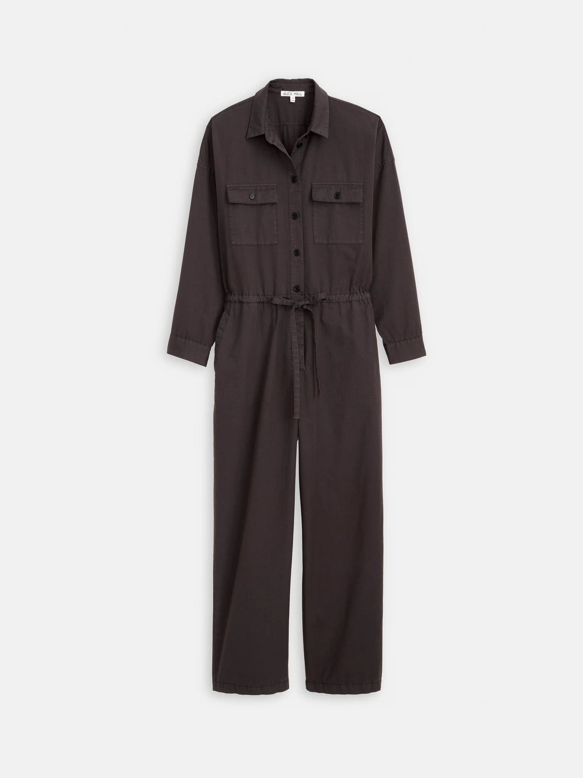 Delancey Jumpsuit in Lightweight Twill - Shadow