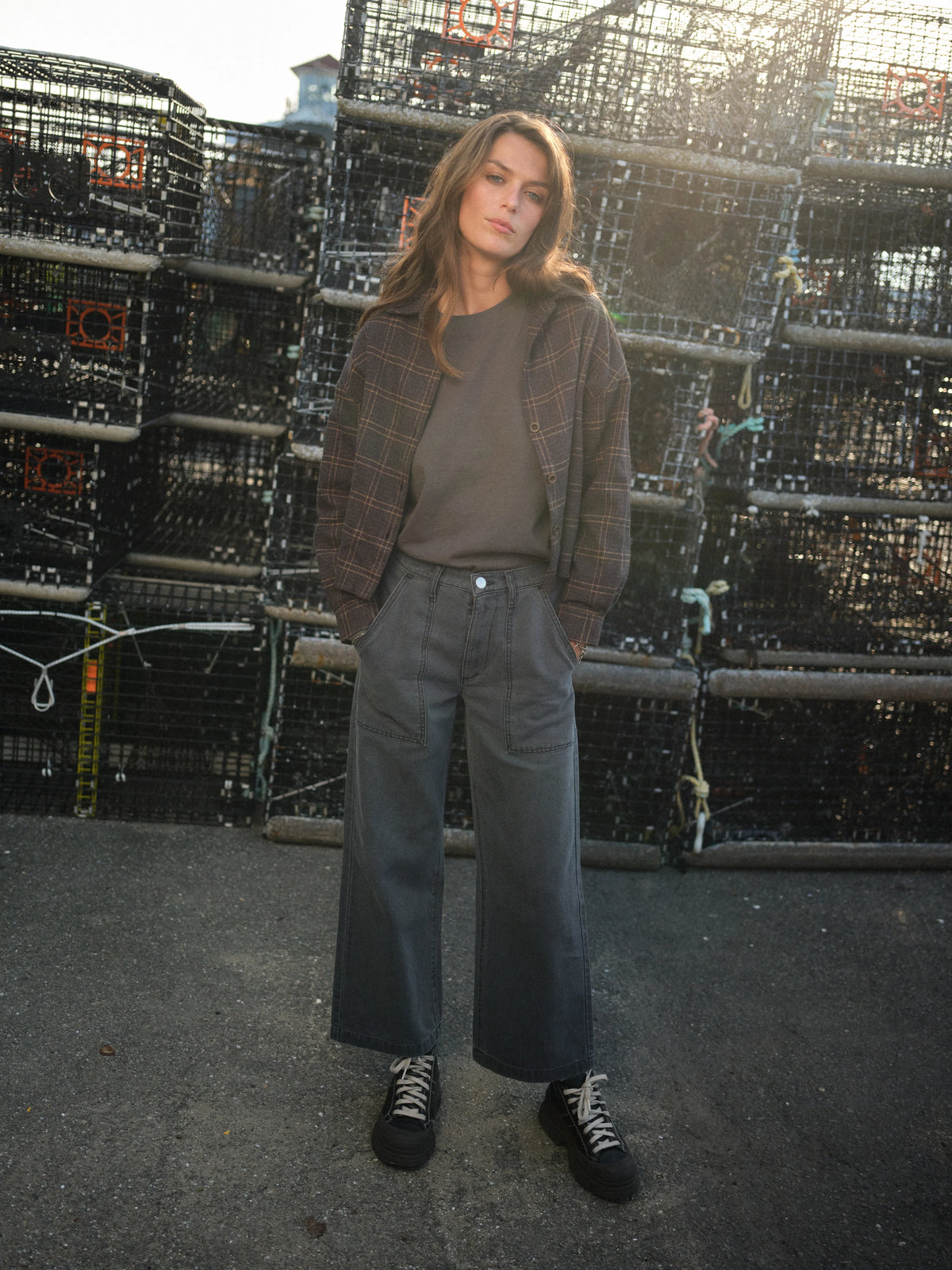 River Pant in Organic Cotton - Graphite