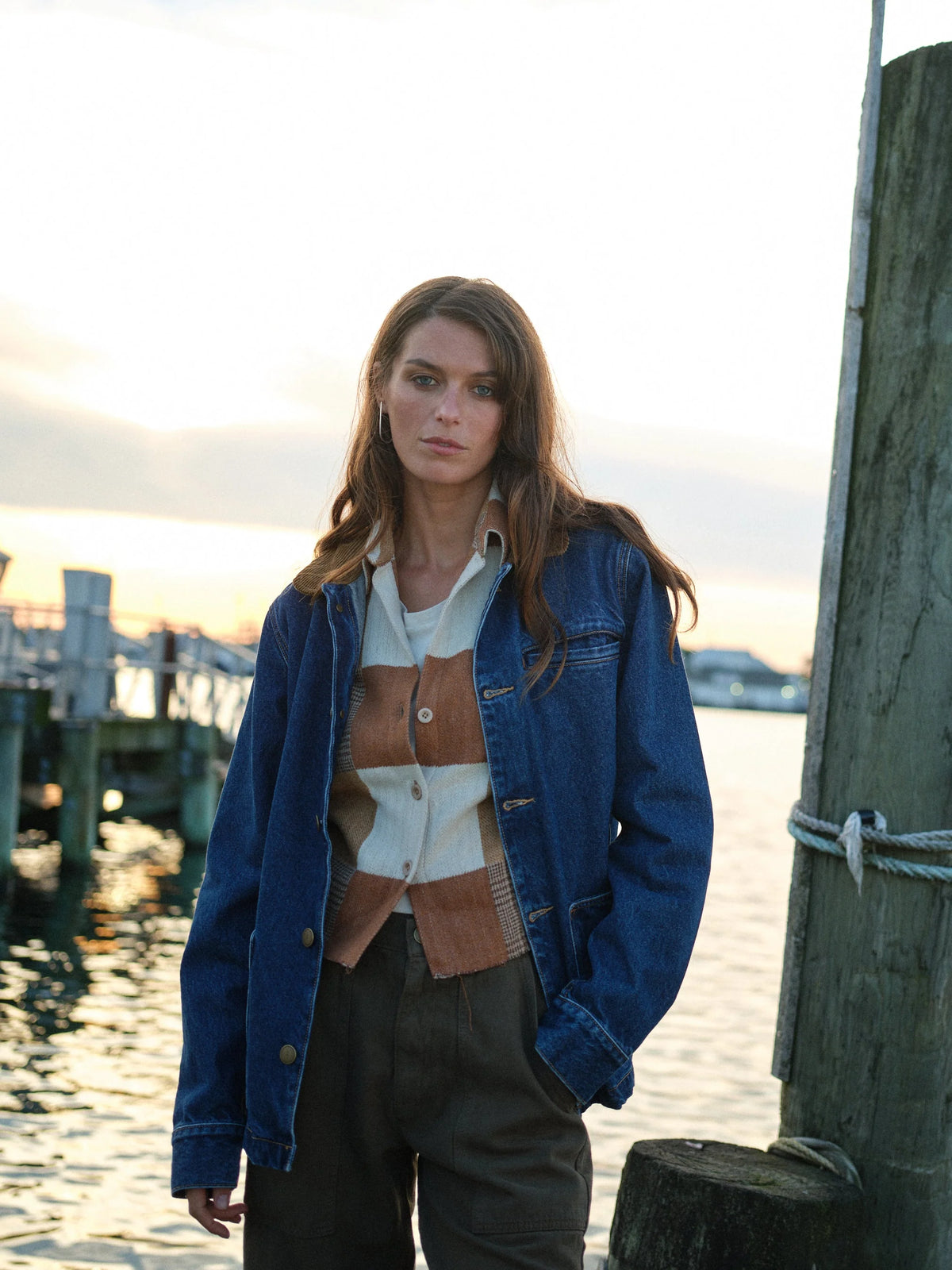 Drew Jacket in Japanese Denim - True Blue