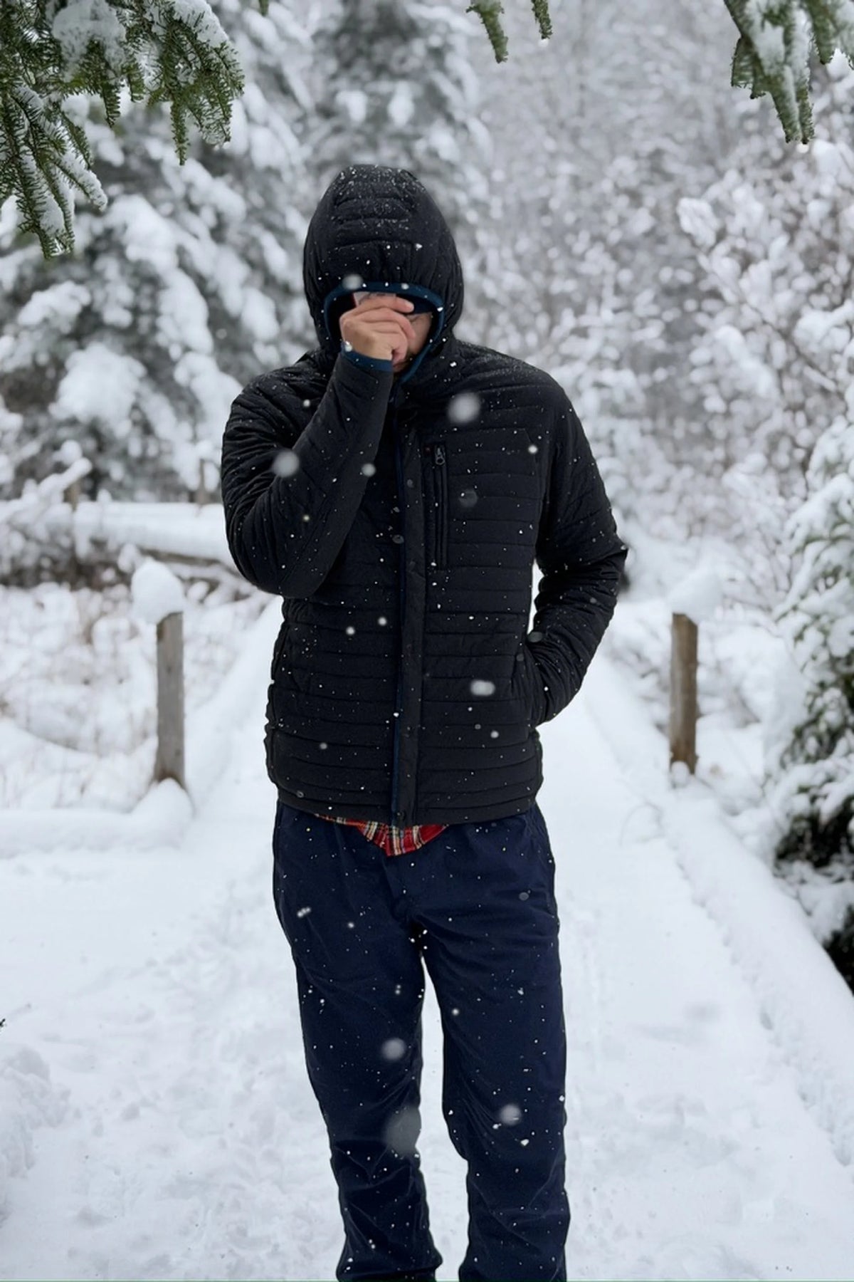 Windzip Hood - Black Fade