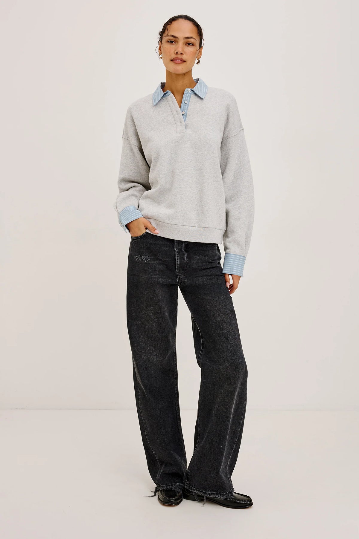 Zavier Sweatshirt - Heather Grey