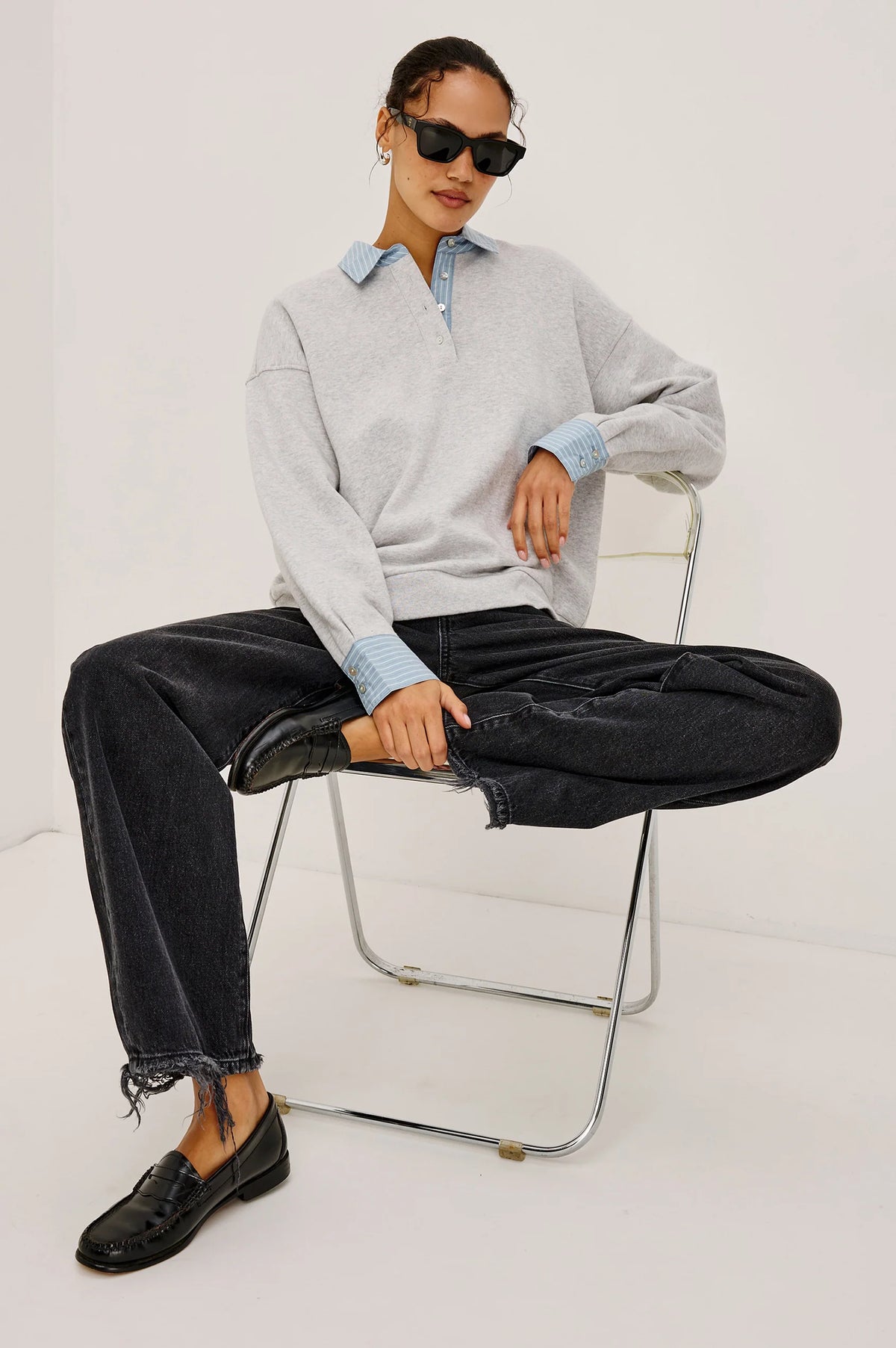 Zavier Sweatshirt - Heather Grey