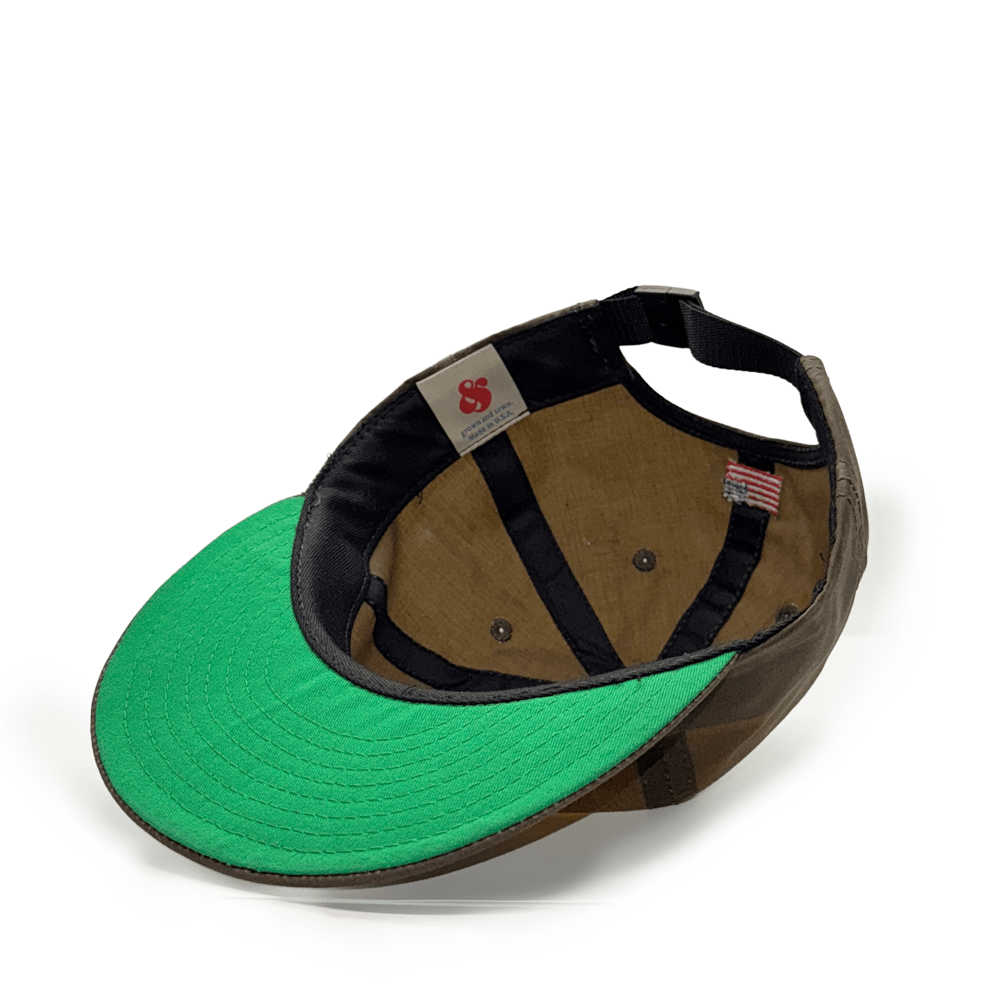 Soft Brim Ball Cap - British Millerain Waxed Cotton - Deep Olive