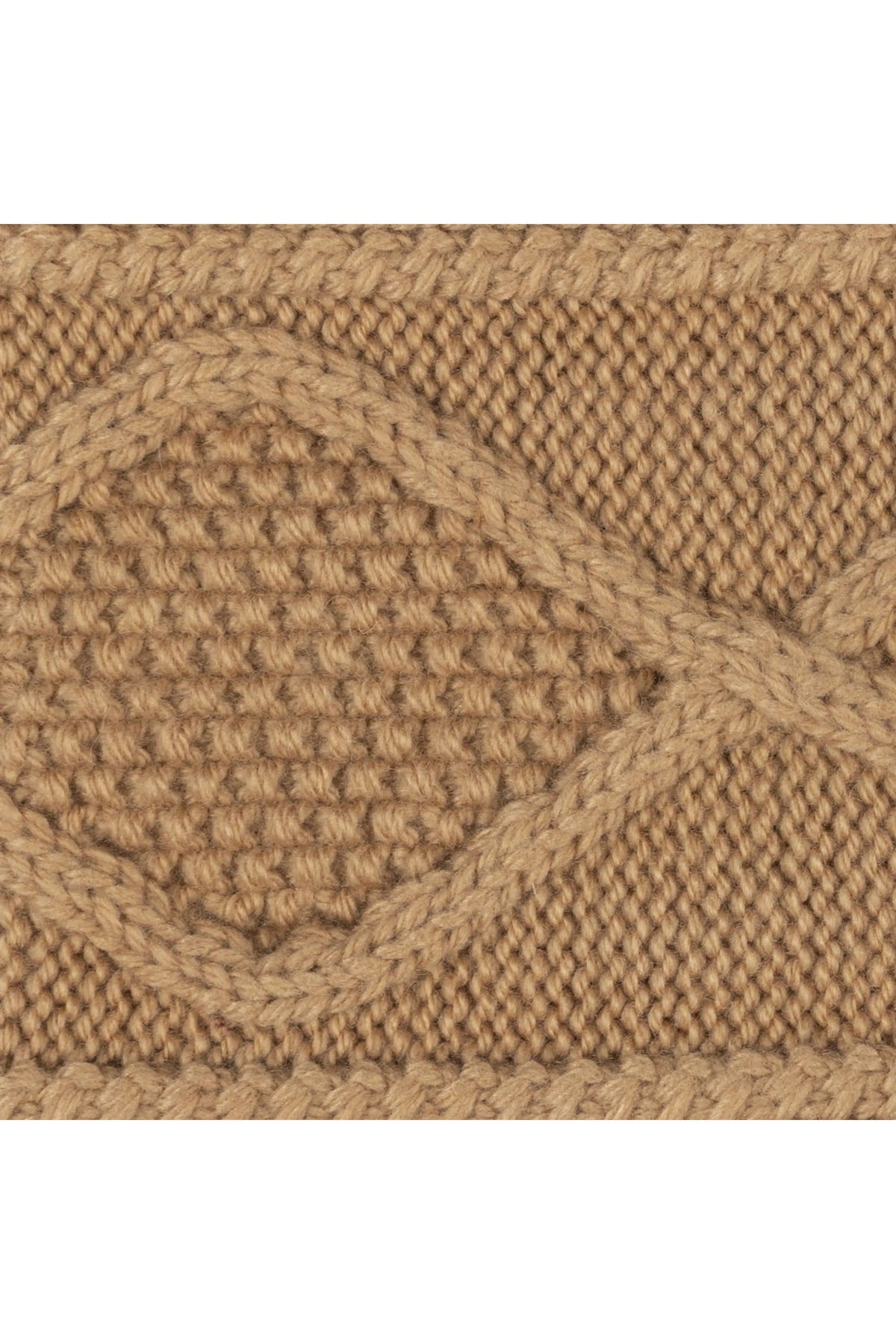 Modernist Block Headband - Camel Heather