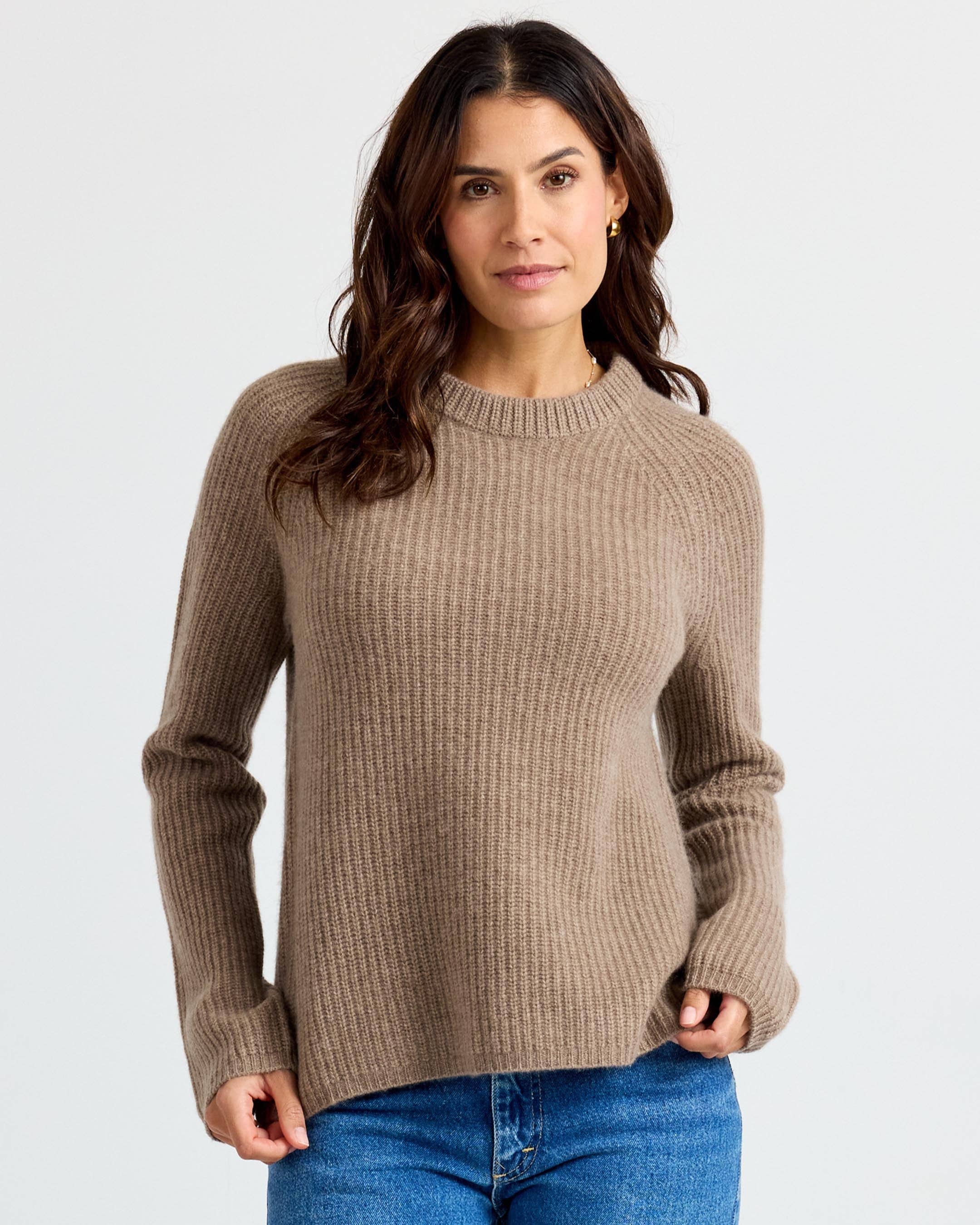 Cashmere Fisherman Crew - Driftwood