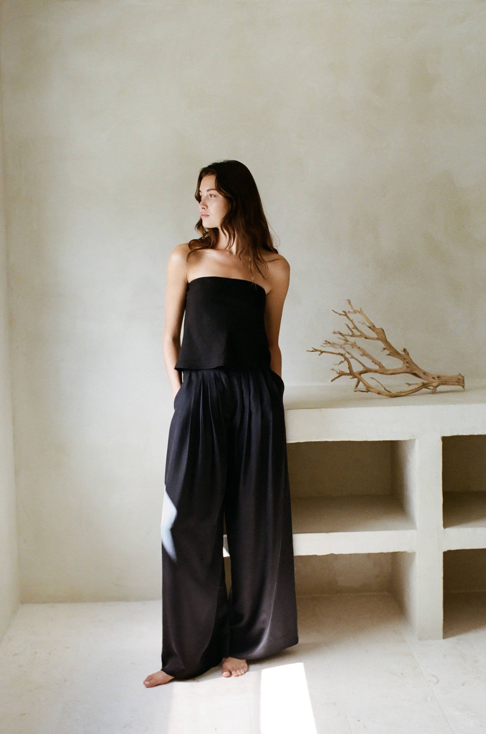 Novella Strapless Top - Black