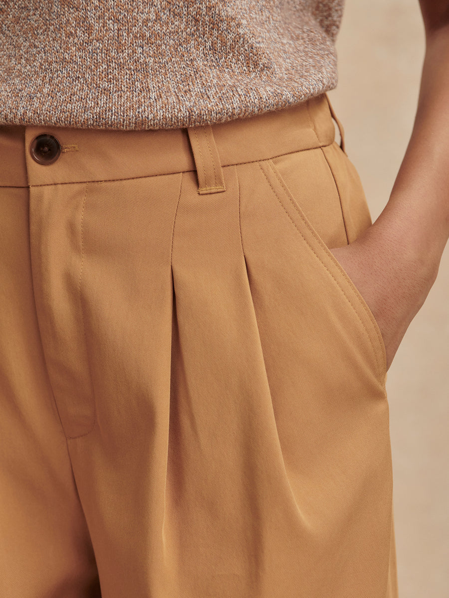 Jayla Wide Leg Trouser - Apple Cinnamon