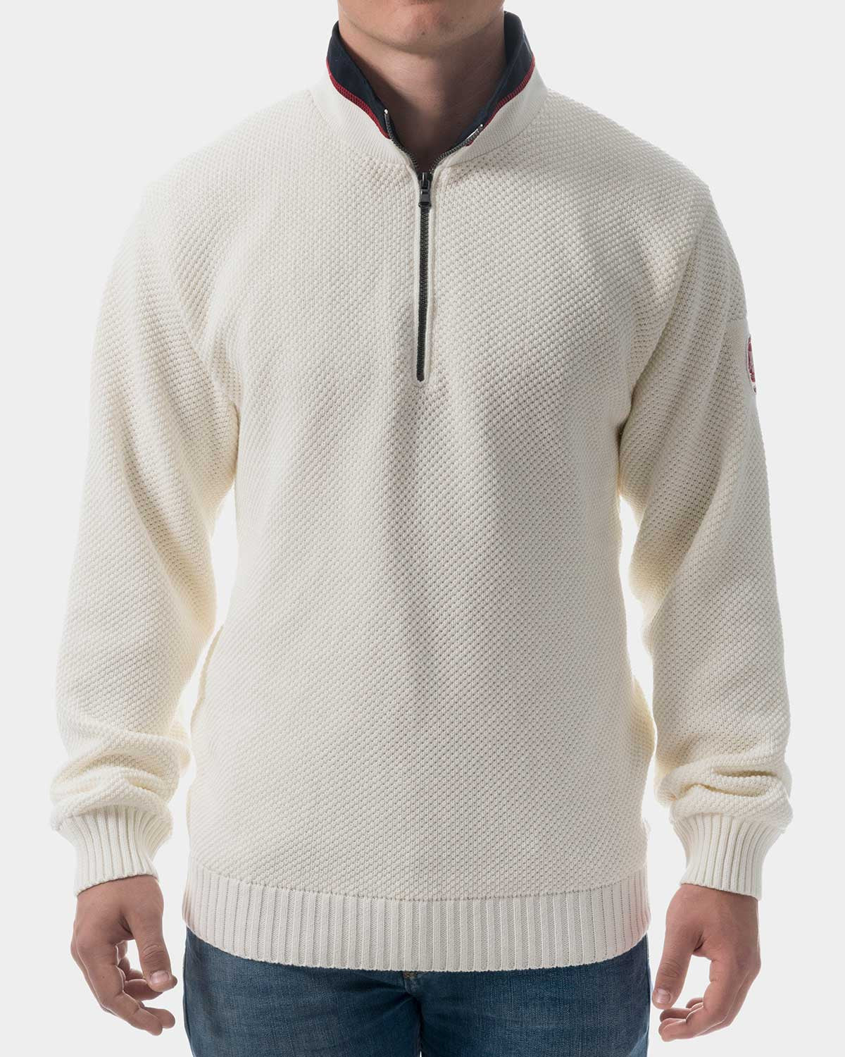 Classic Windproof Sweater - Off White
