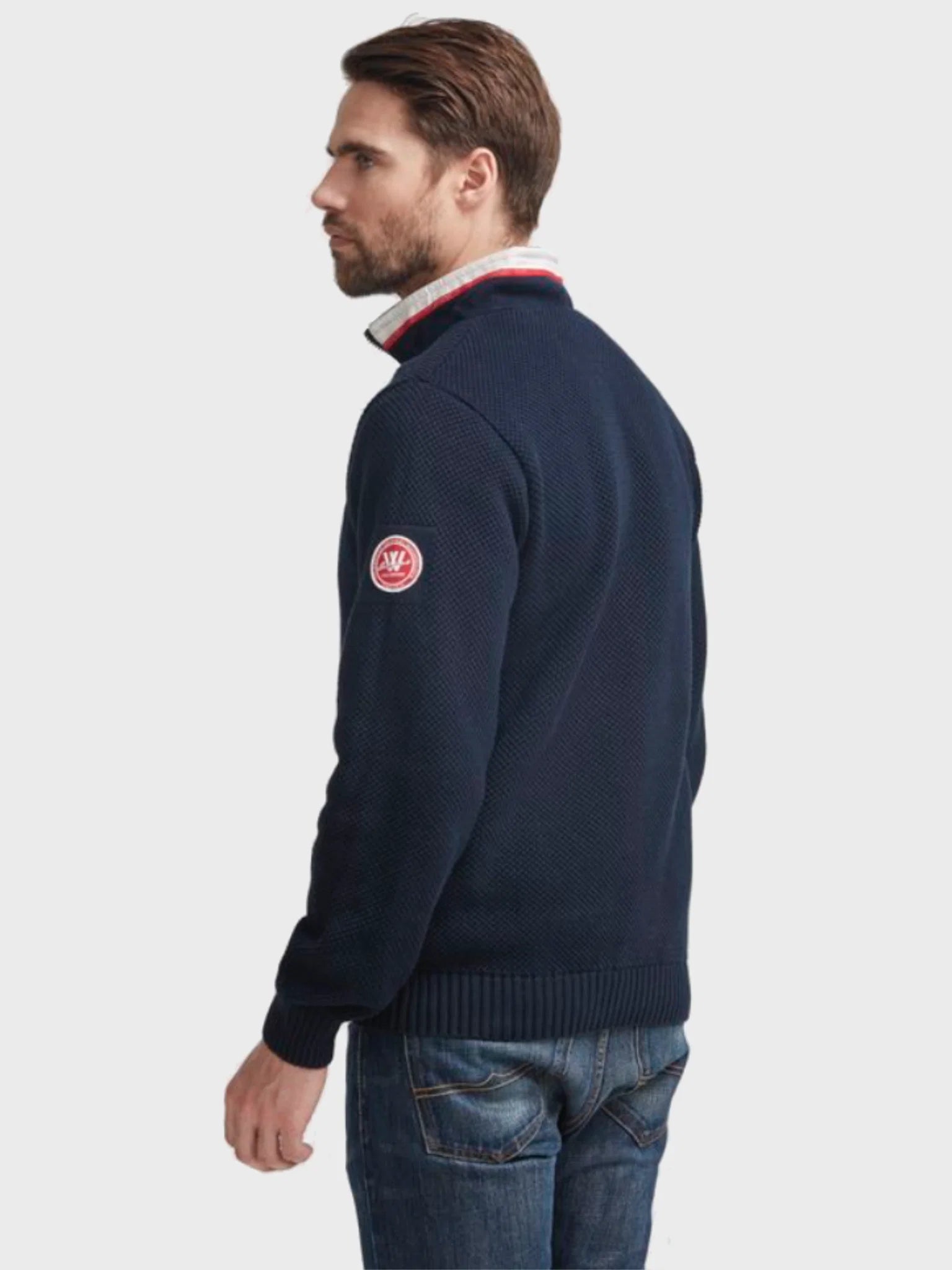 Classic Windproof Sweater - Navy