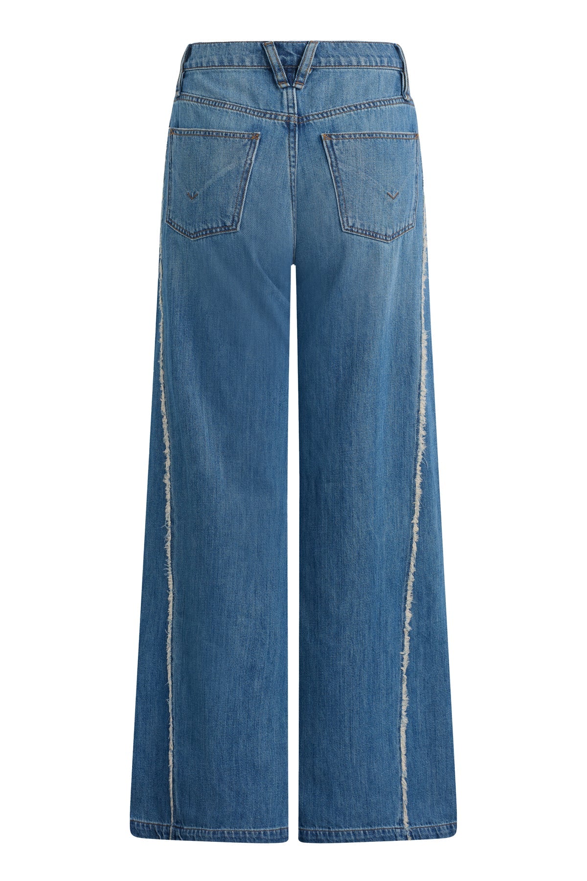 Jodie Loose Fit Wide Leg with Frayed Seams - Unravel
