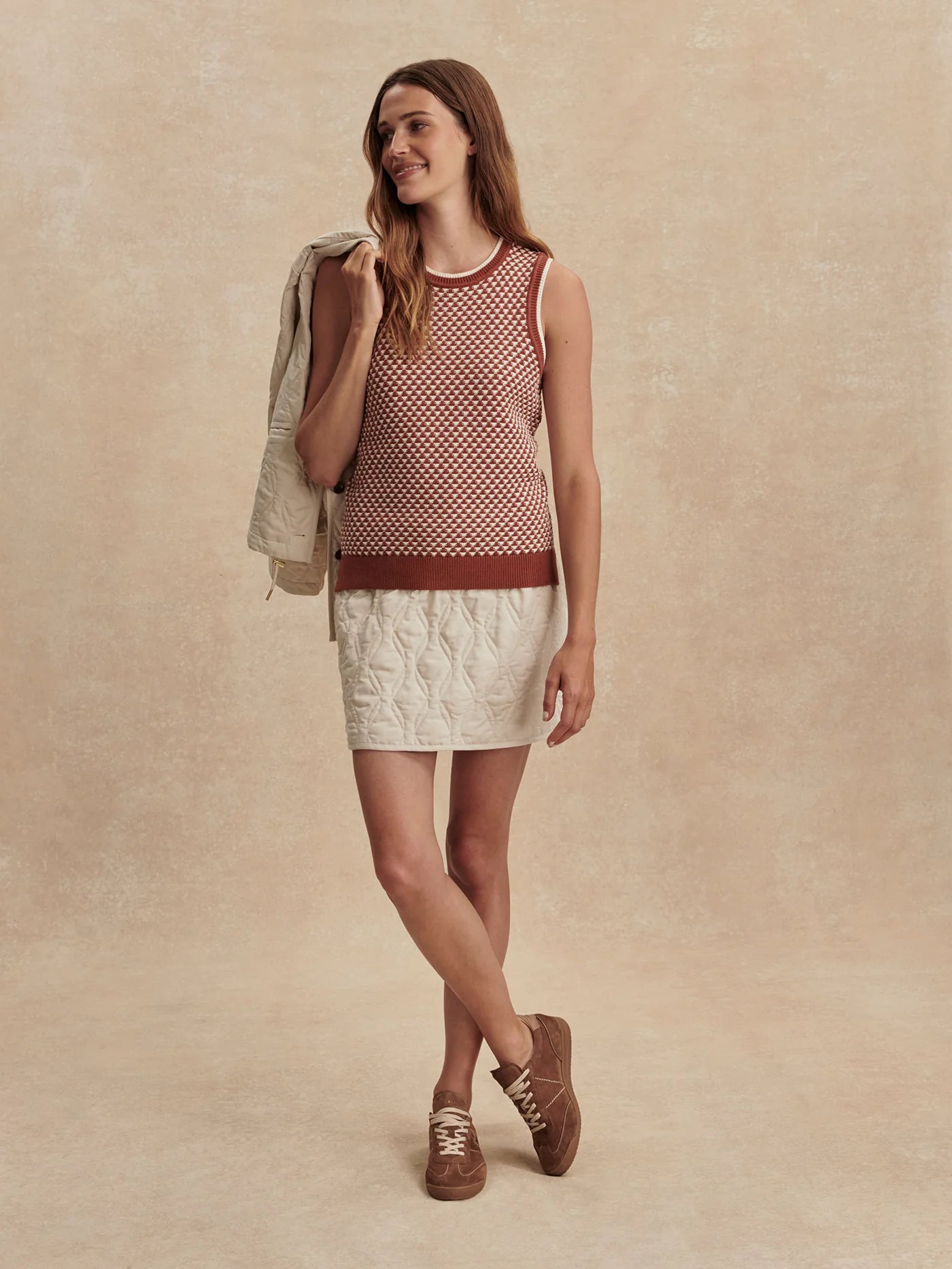 Jenson Stitch Knit Tank - Maple