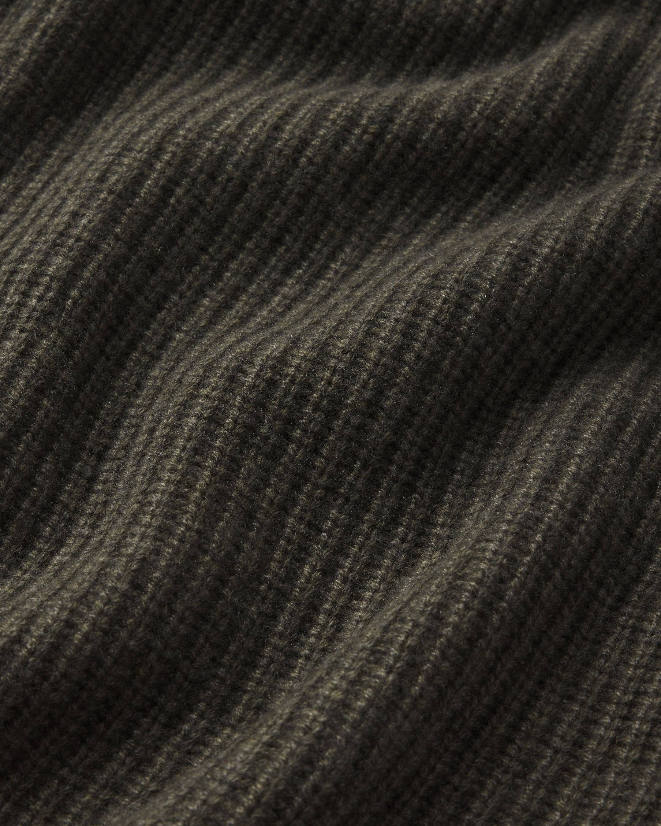 Cashmere Fisherman Crew - Dark Olive