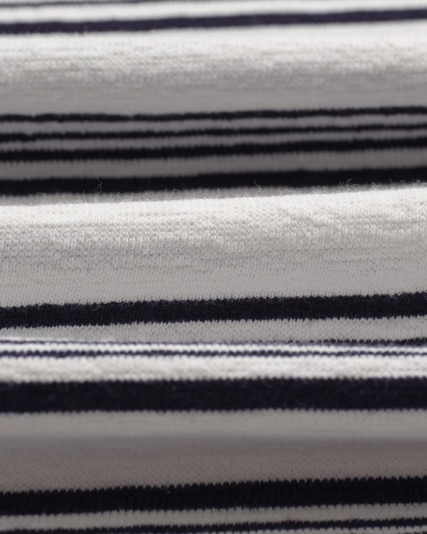 Dean Striped Textured Organic Cotton T-Shirt - Ecru and Navy