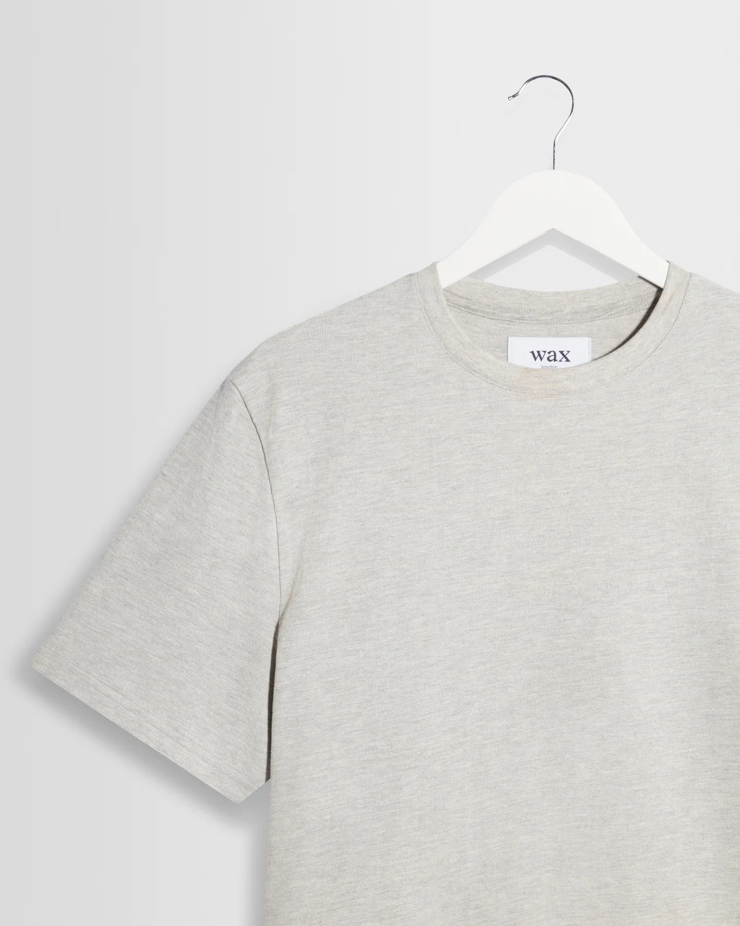 Dean Textured Organic Cotton T-Shirt - Grey Marl