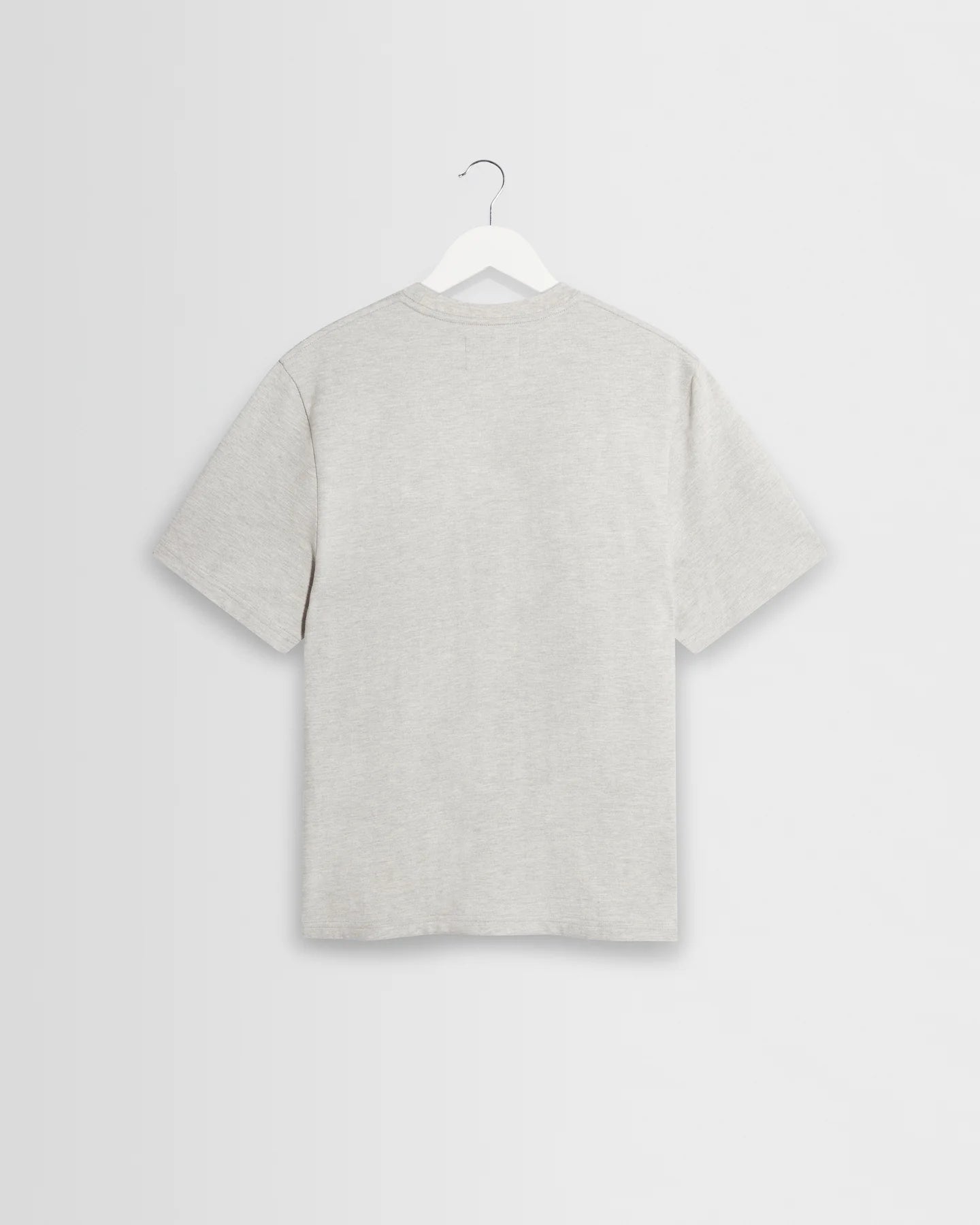 Dean Textured Organic Cotton T-Shirt - Grey Marl