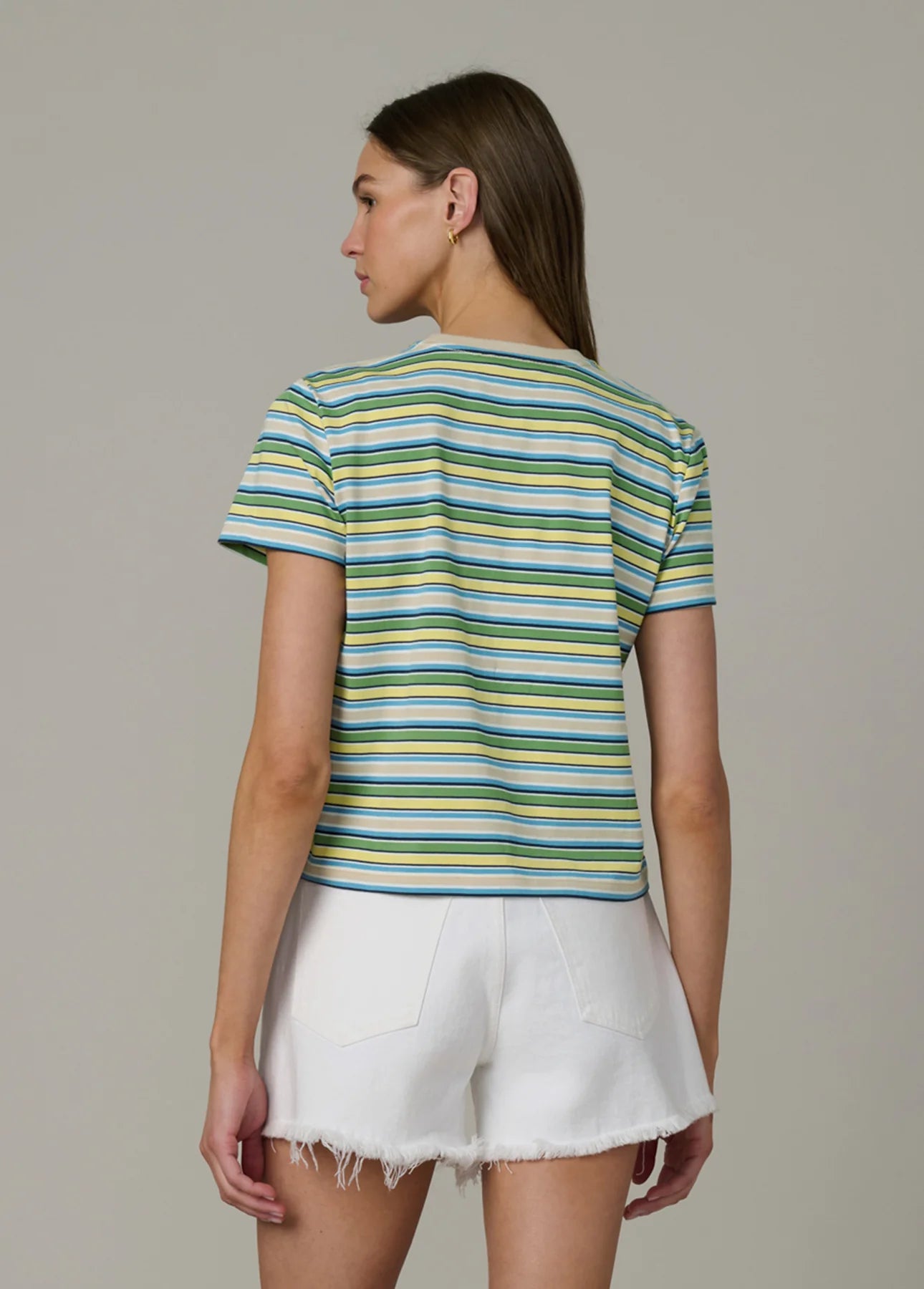 The Easy Tee - Citrus Multi Stripe