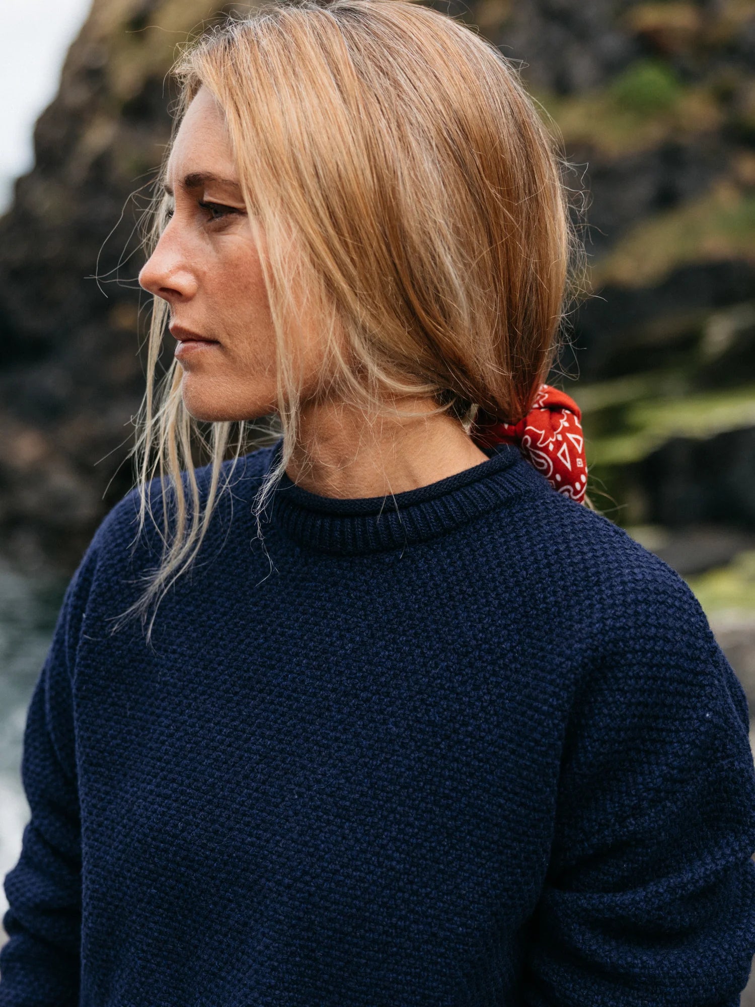 Women's Finisterre Barents Jumper - Navy