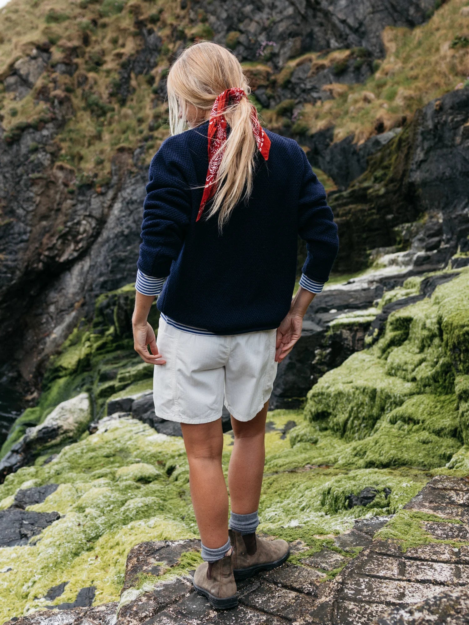 Women's Finisterre Barents Jumper - Navy