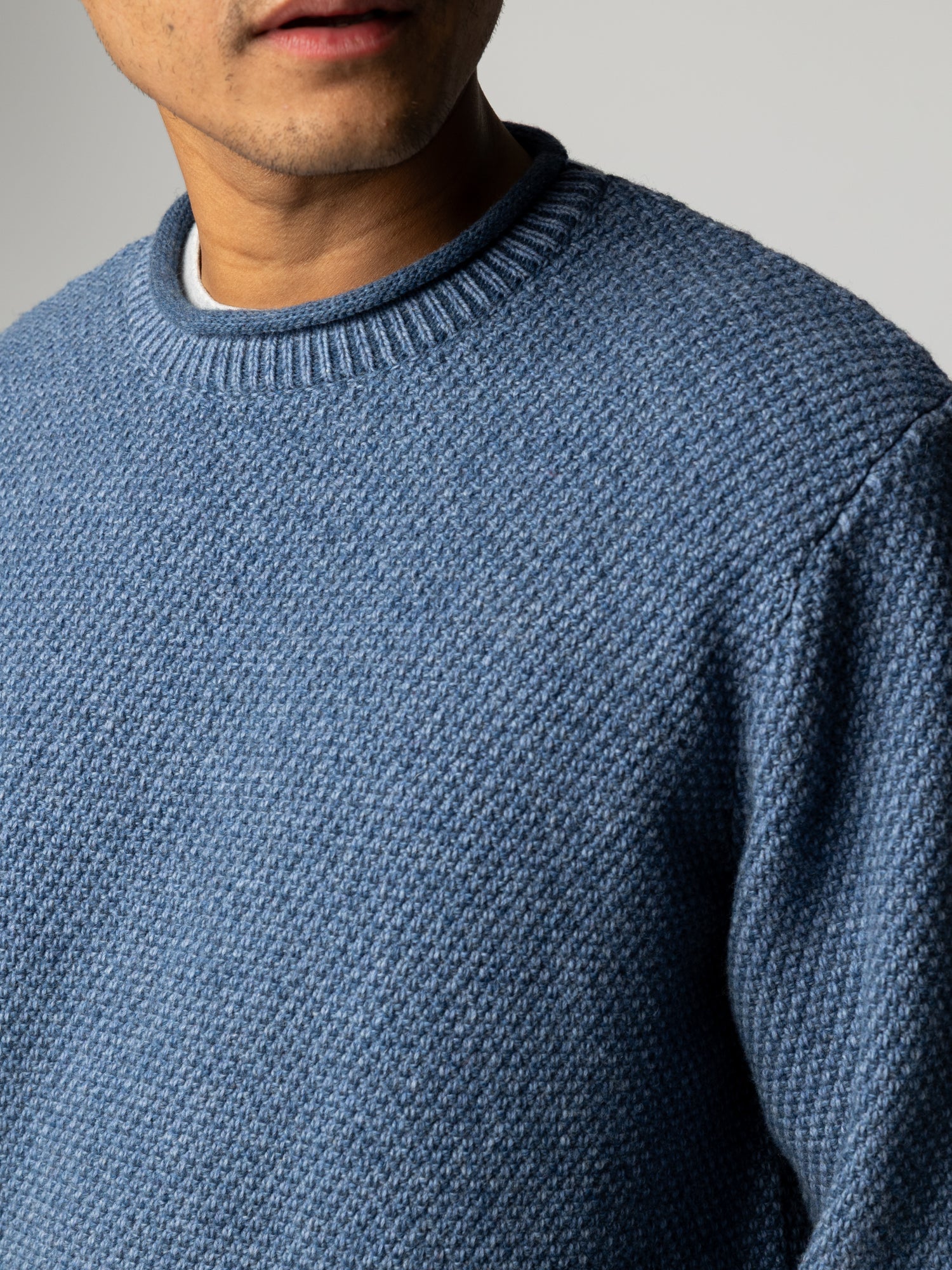 Men's Finisterre Barents Sweater - Denim
