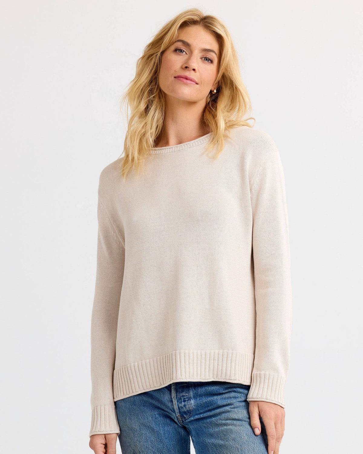 Everyday Cotton Crew - Oatmeal