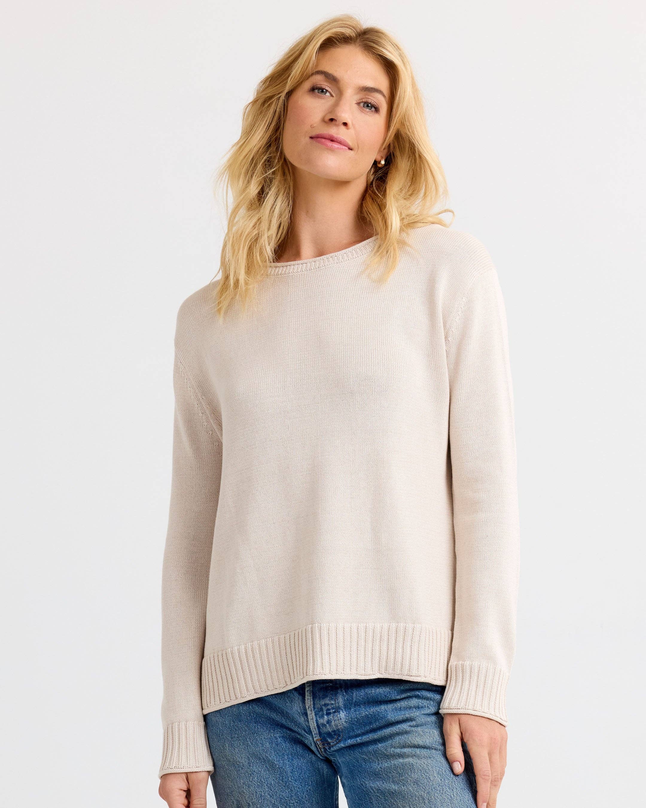 Everyday Cotton Crew - Oatmeal