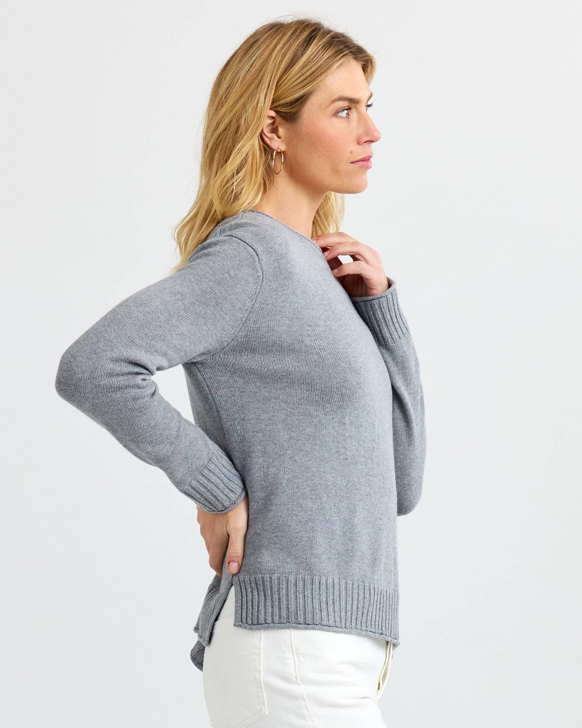Everyday Cotton Crew - Stone