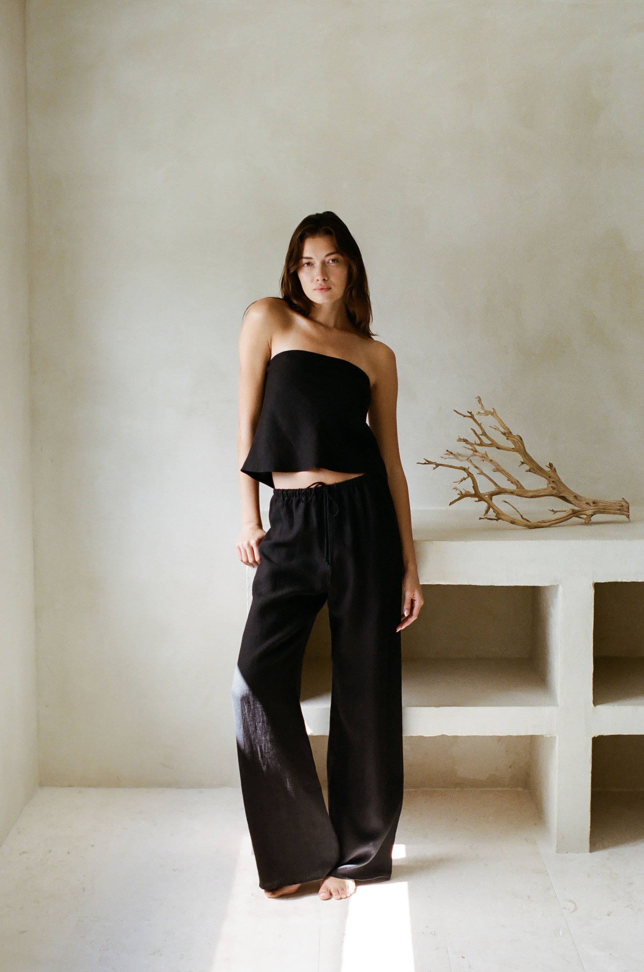 Novella Strapless Top - Black