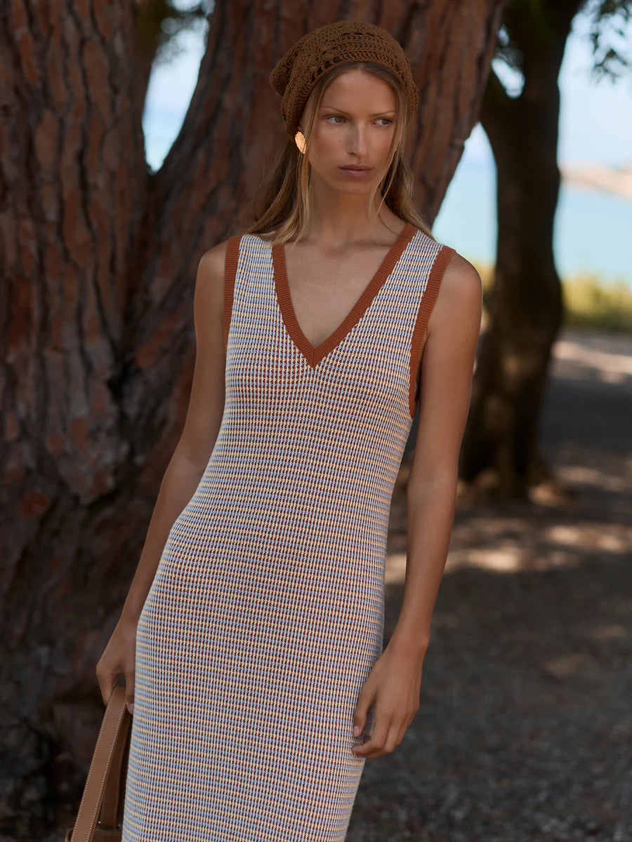 Albane Knit Dress - Caramel Clay