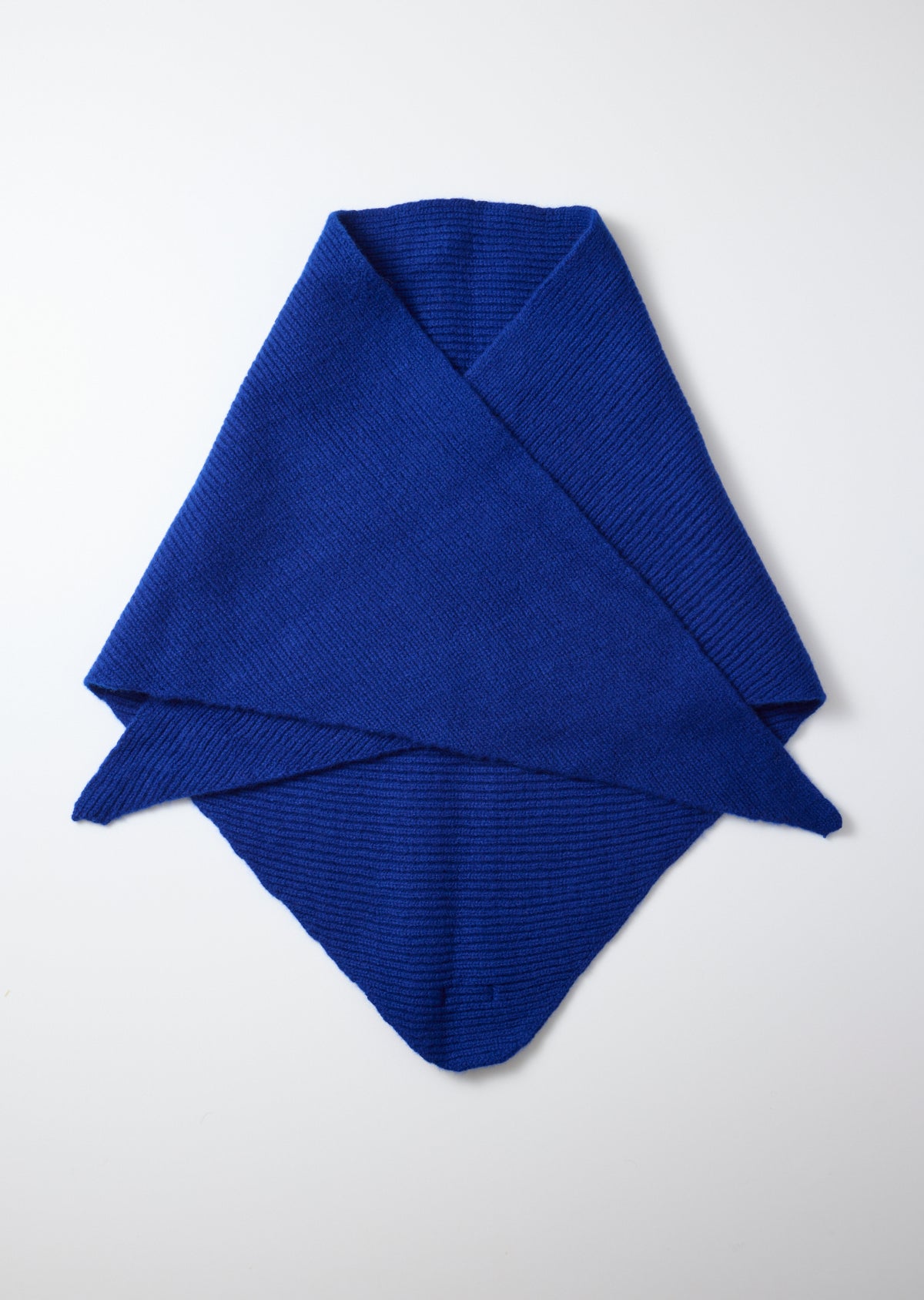 Merino Lambswool Triangle Scarf - Royal Blue