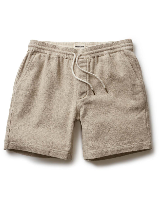The Apres Short - Heather Oat Crepe