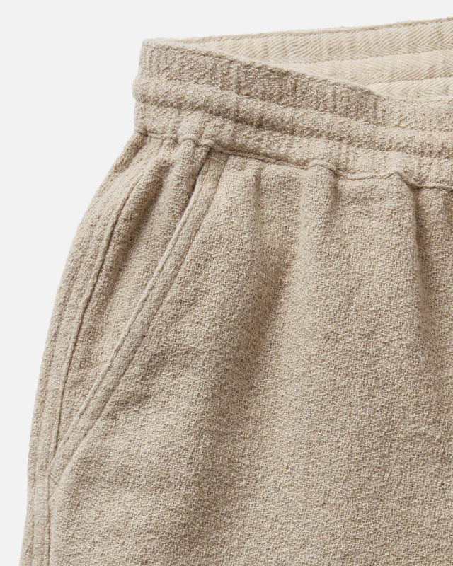 The Apres Short - Heather Oat Crepe