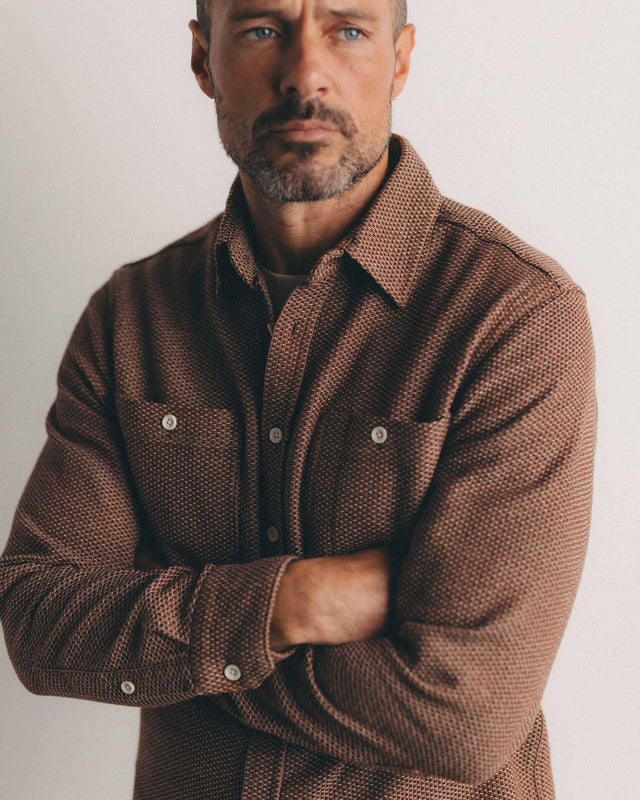 The Utility Shirt - Brick Sashiko