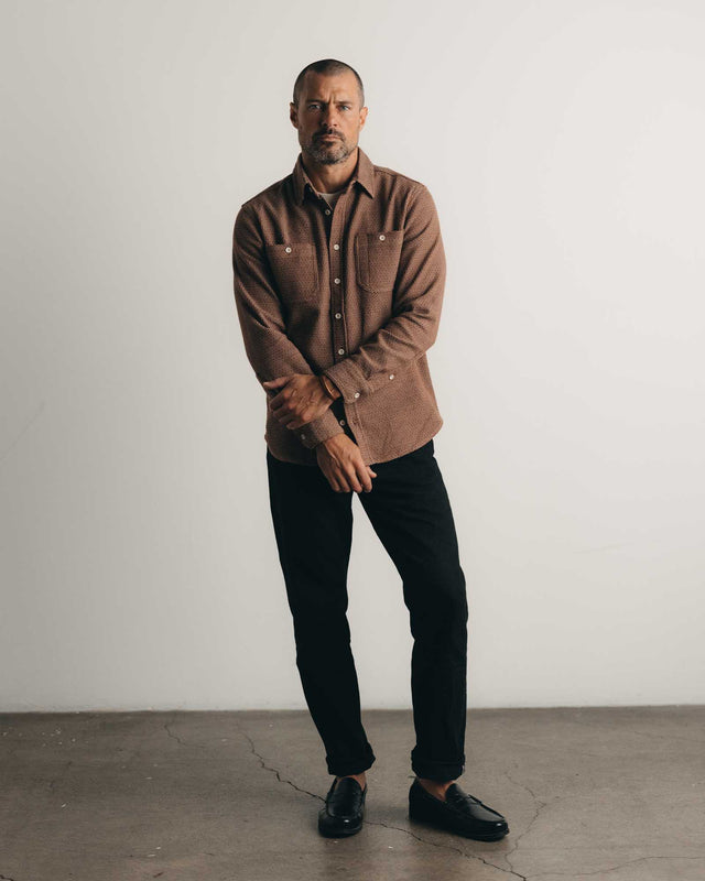 The Utility Shirt - Brick Sashiko