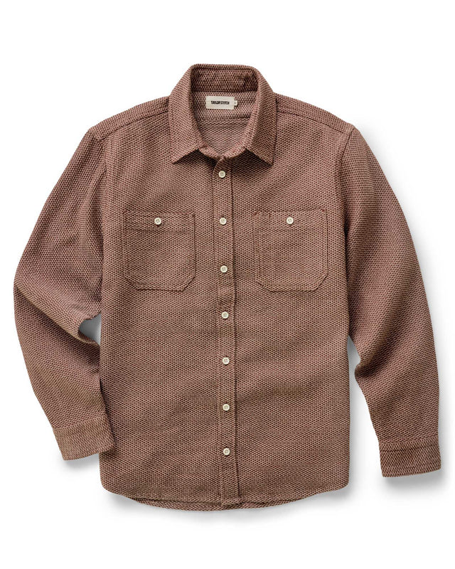 The Utility Shirt - Brick Sashiko