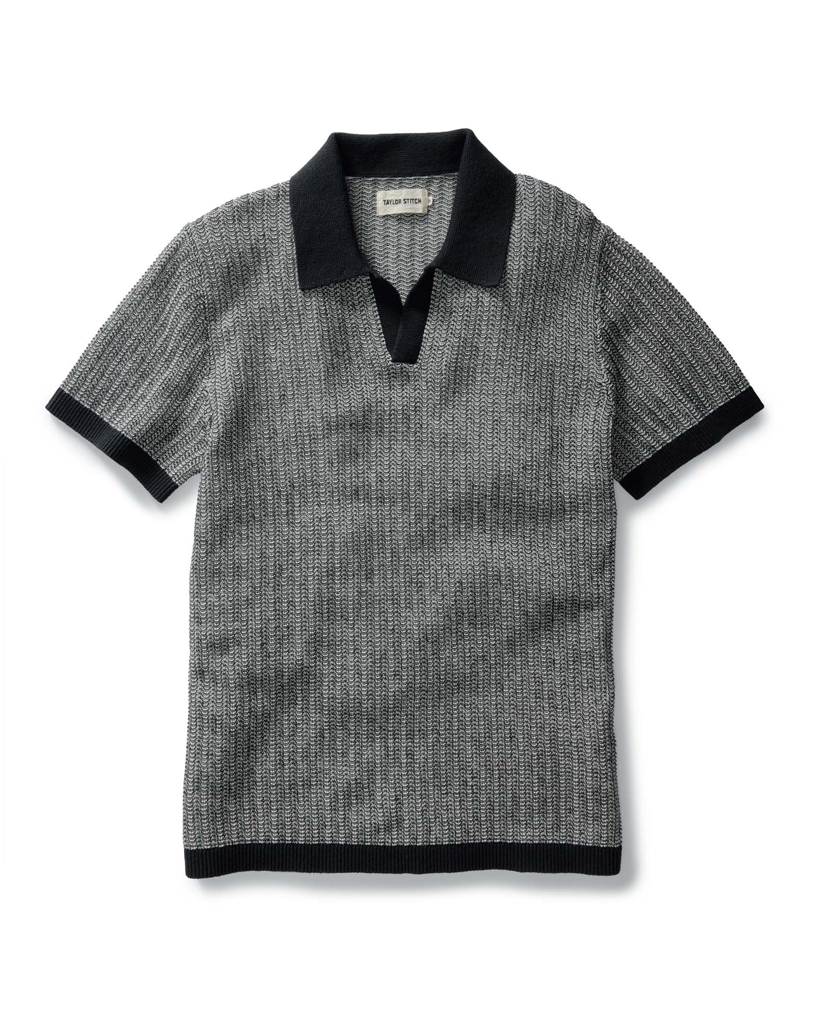 The Valencia Sweater Polo - Coal Scallop