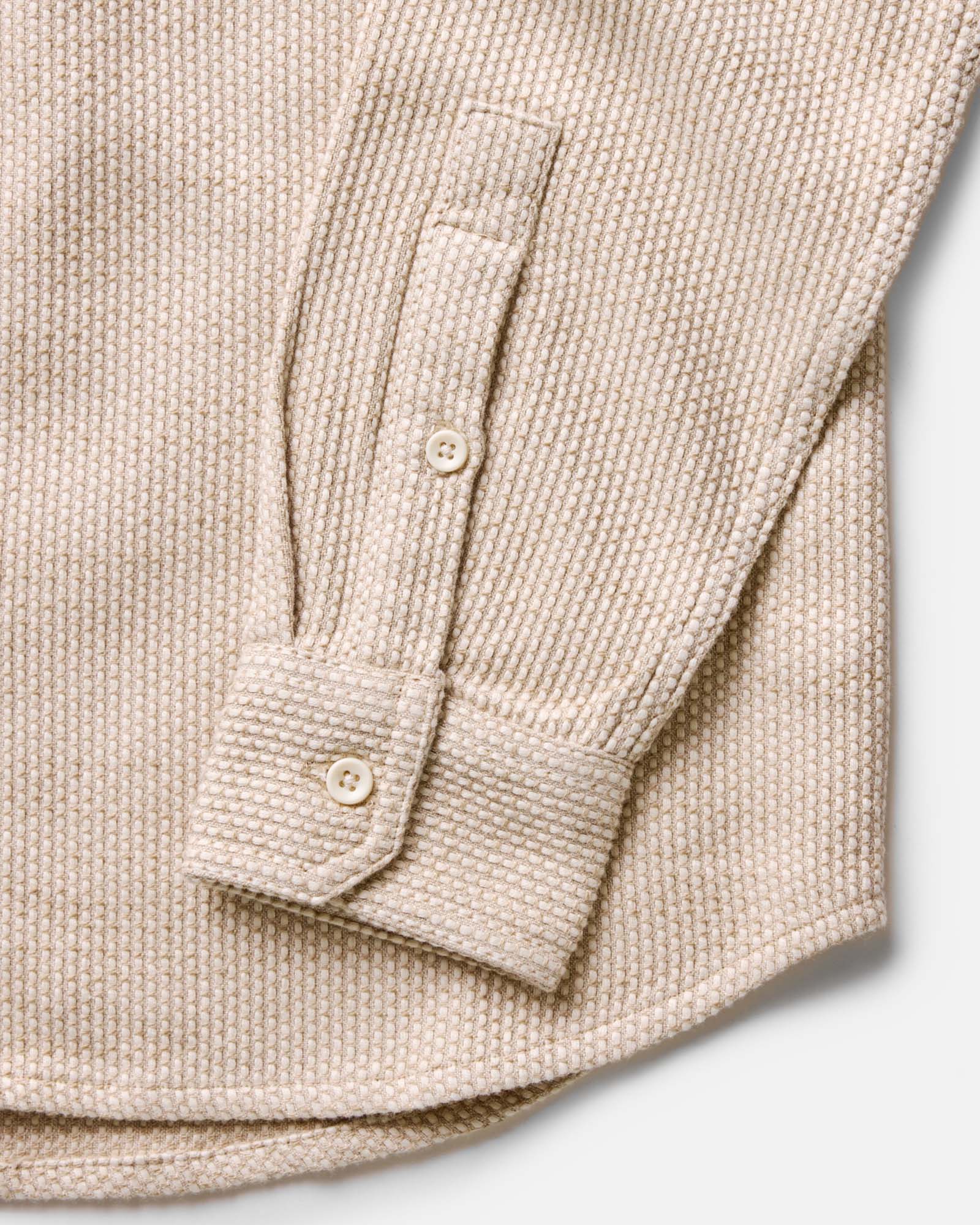The Utility Shirt in Natural Sashiko