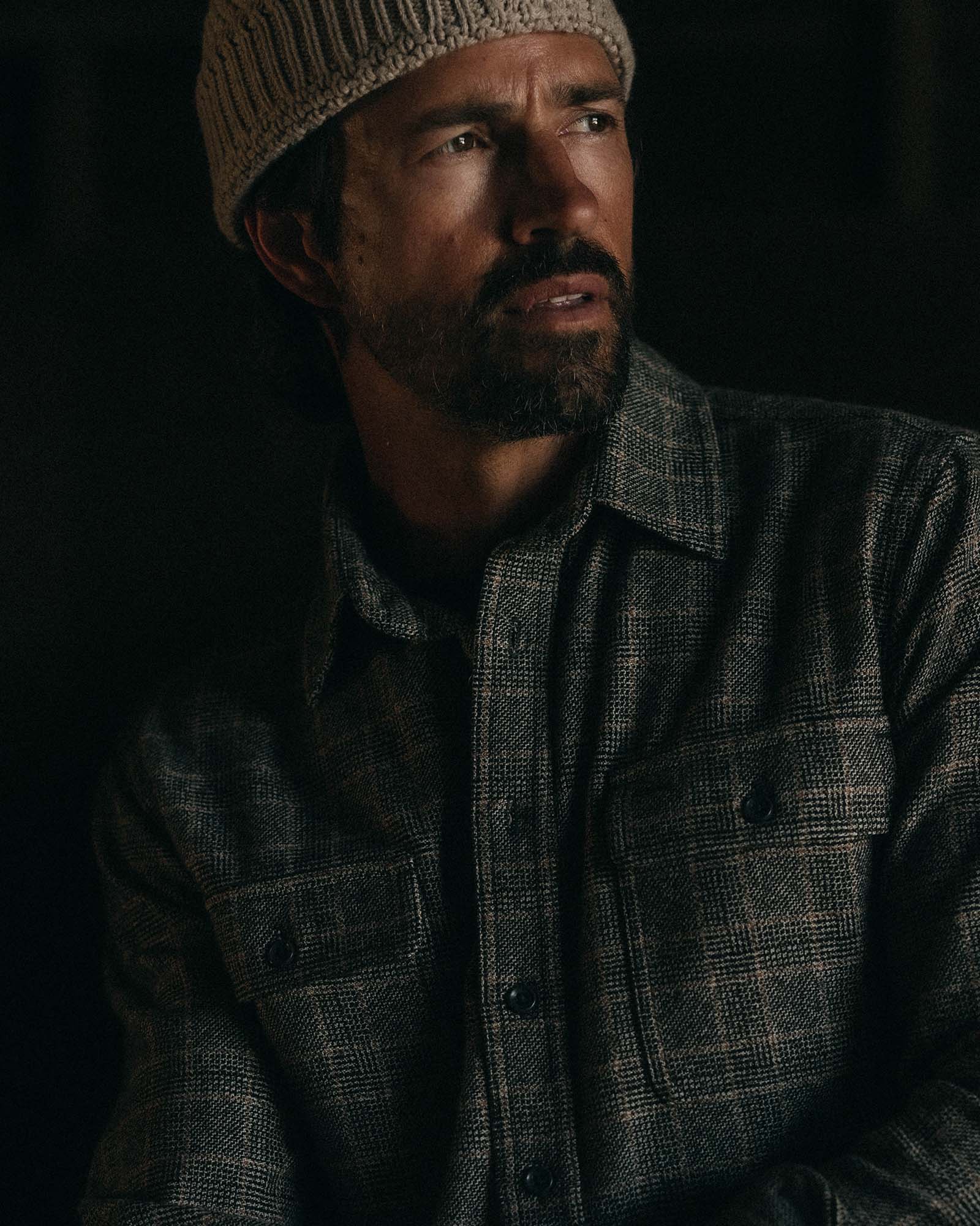The Ledge Shirt in Coal Plaid