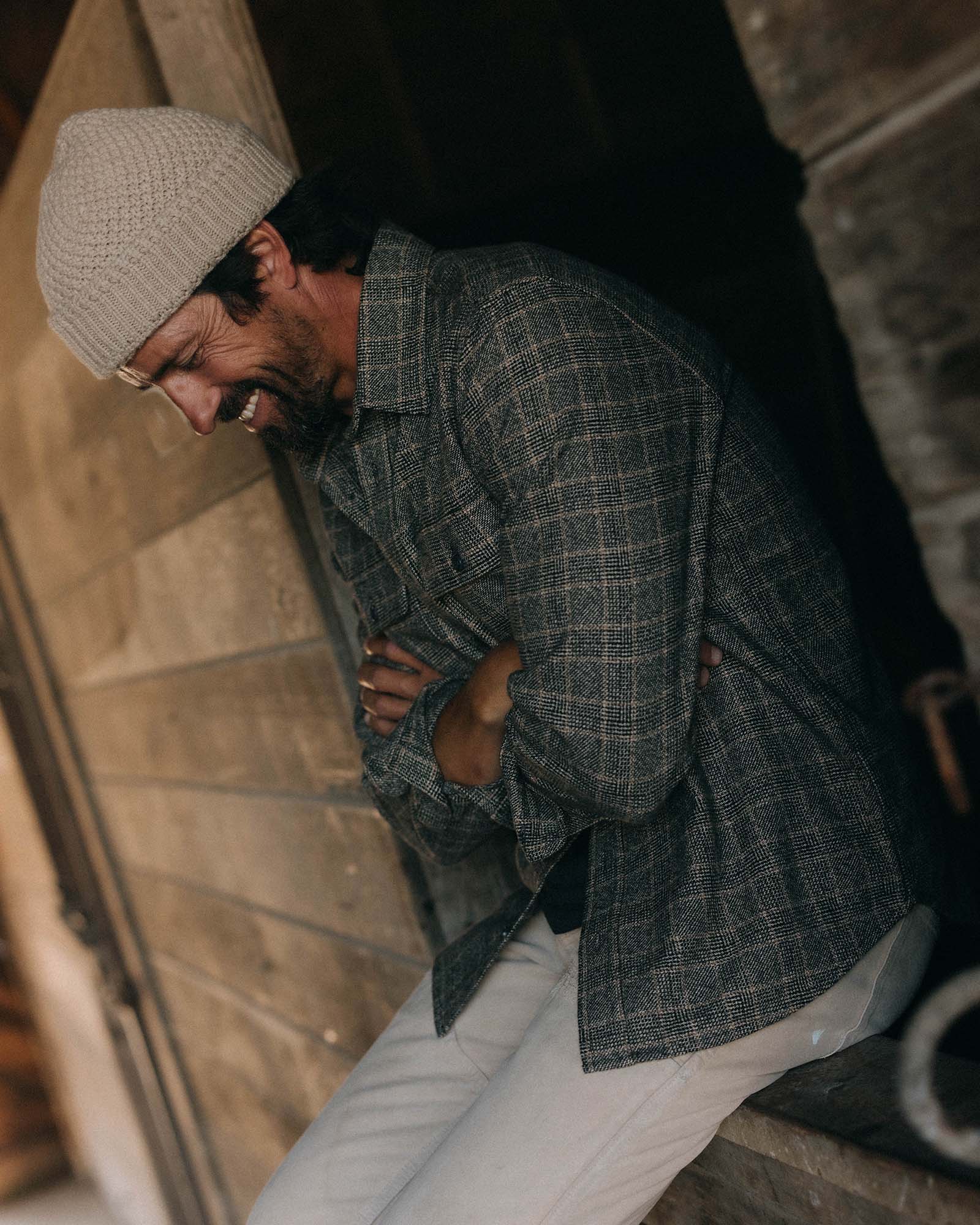 The Ledge Shirt in Coal Plaid