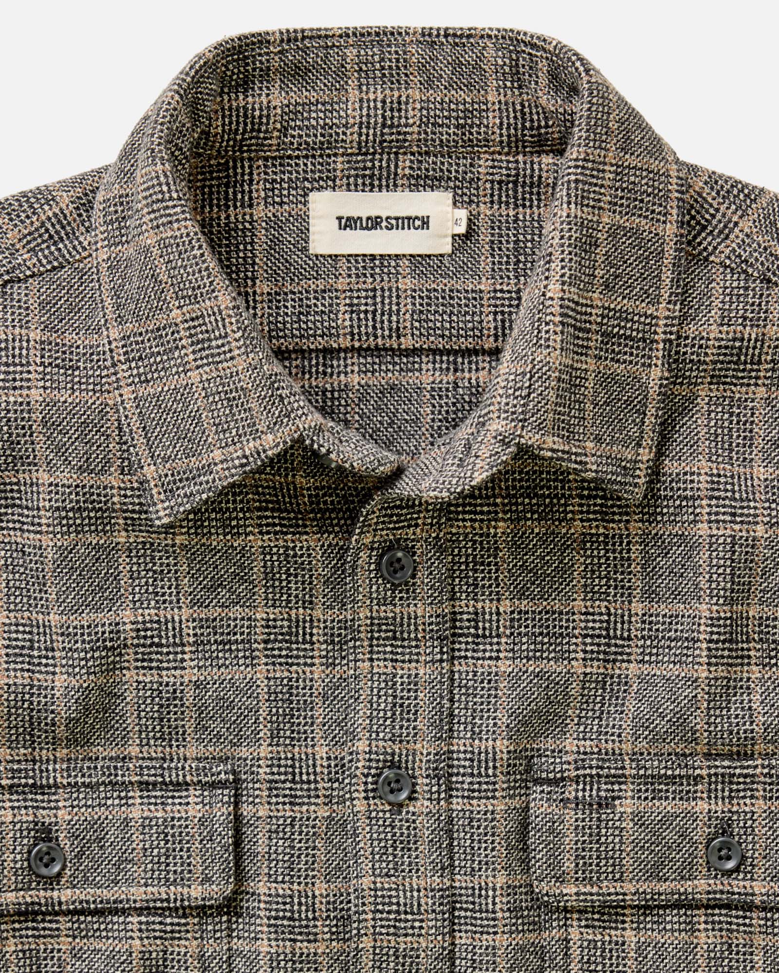 The Ledge Shirt in Coal Plaid