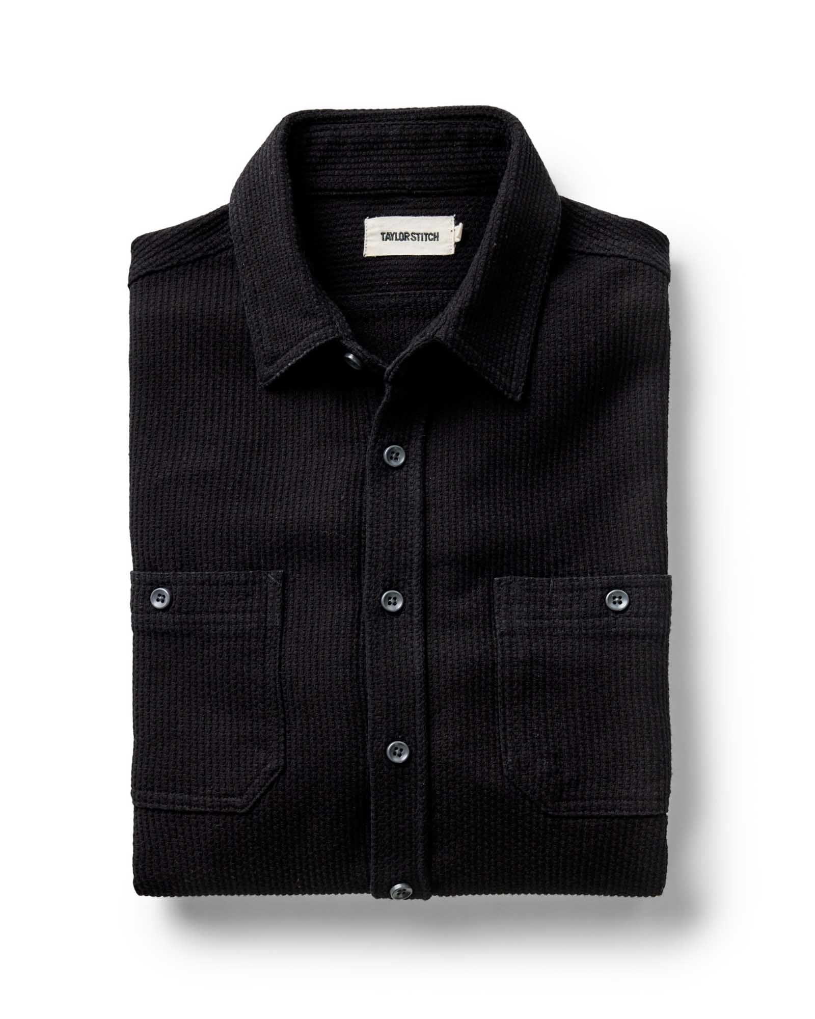 The Utility Shirt in Black Indigo Sashiko