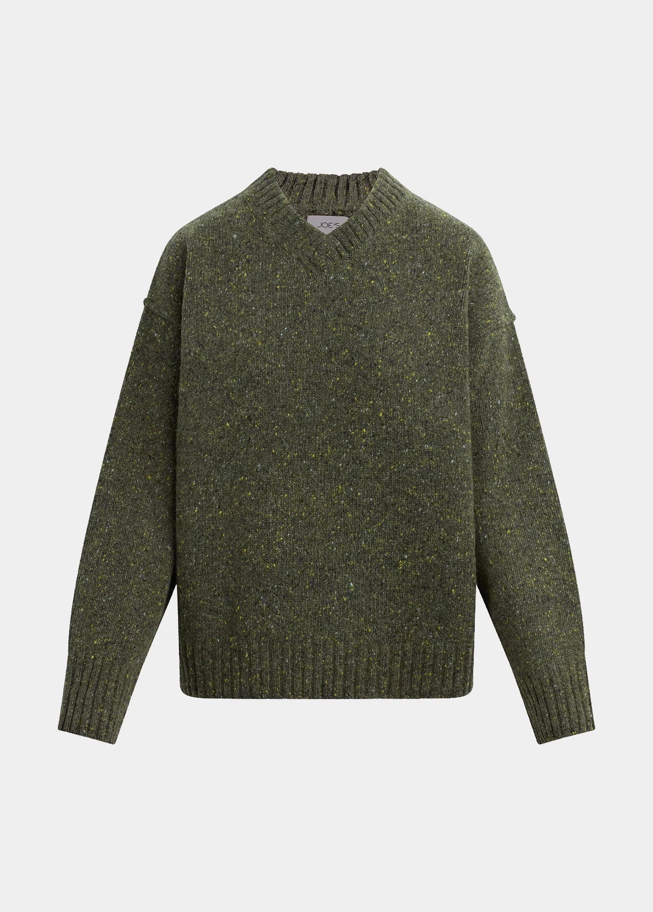 The V Neck Sweater - Moss