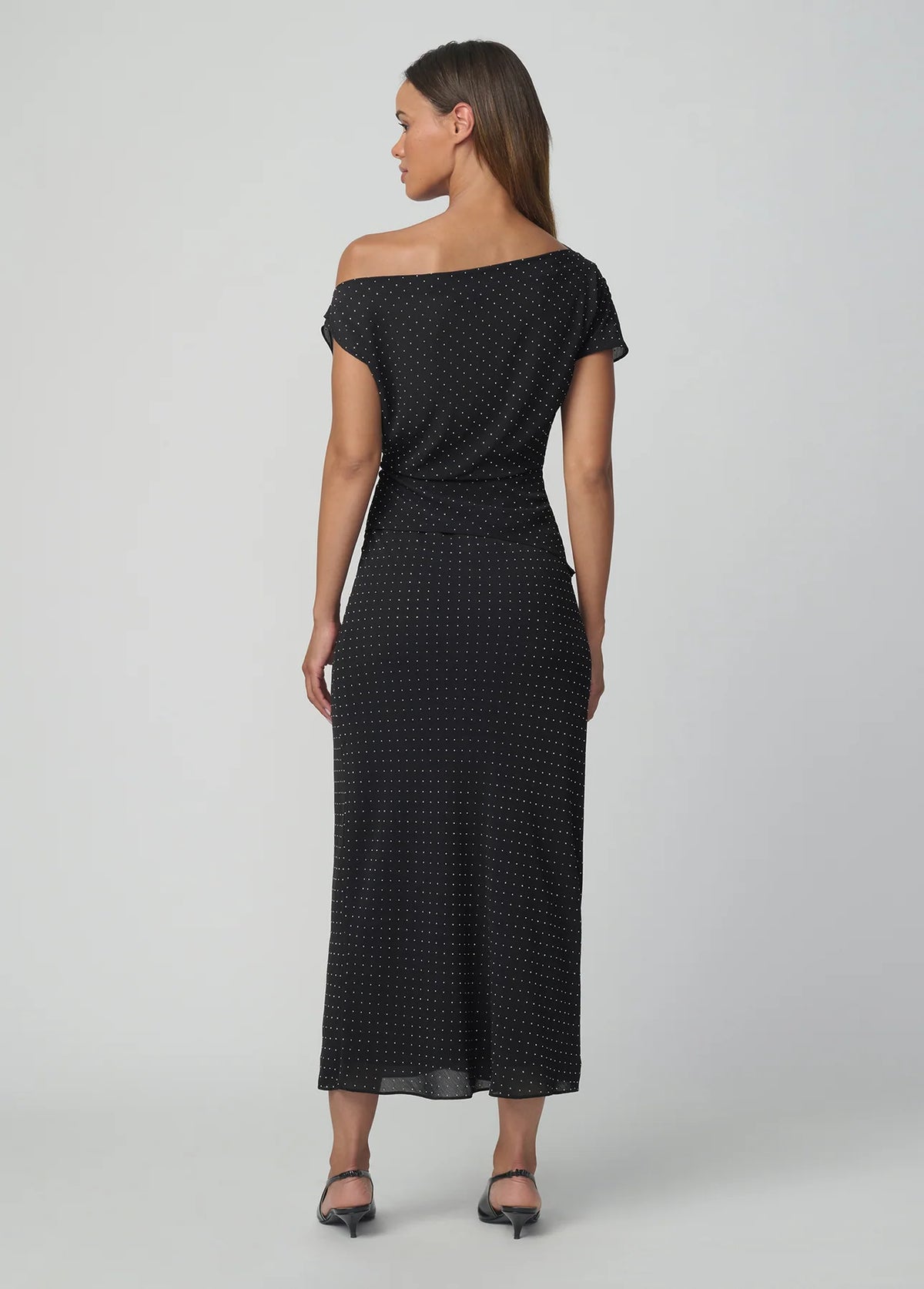 The Isla Draped Blouse - Black