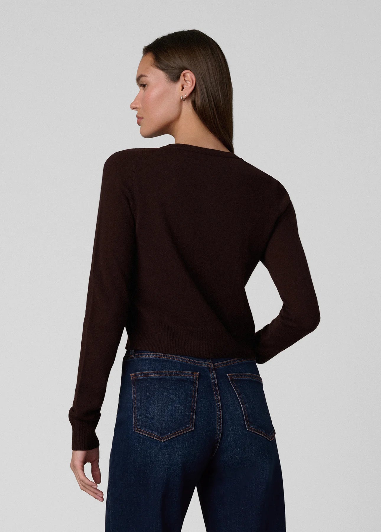 The Dani Cashmere Cardigan - Espresso