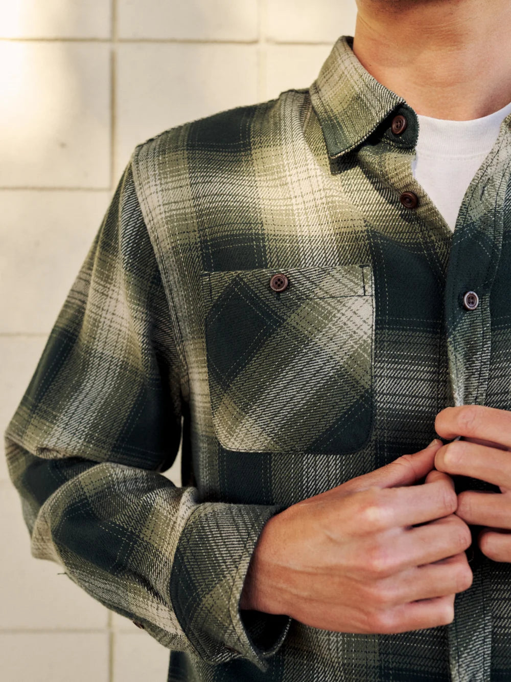Sierra Flannel - Dark Olive